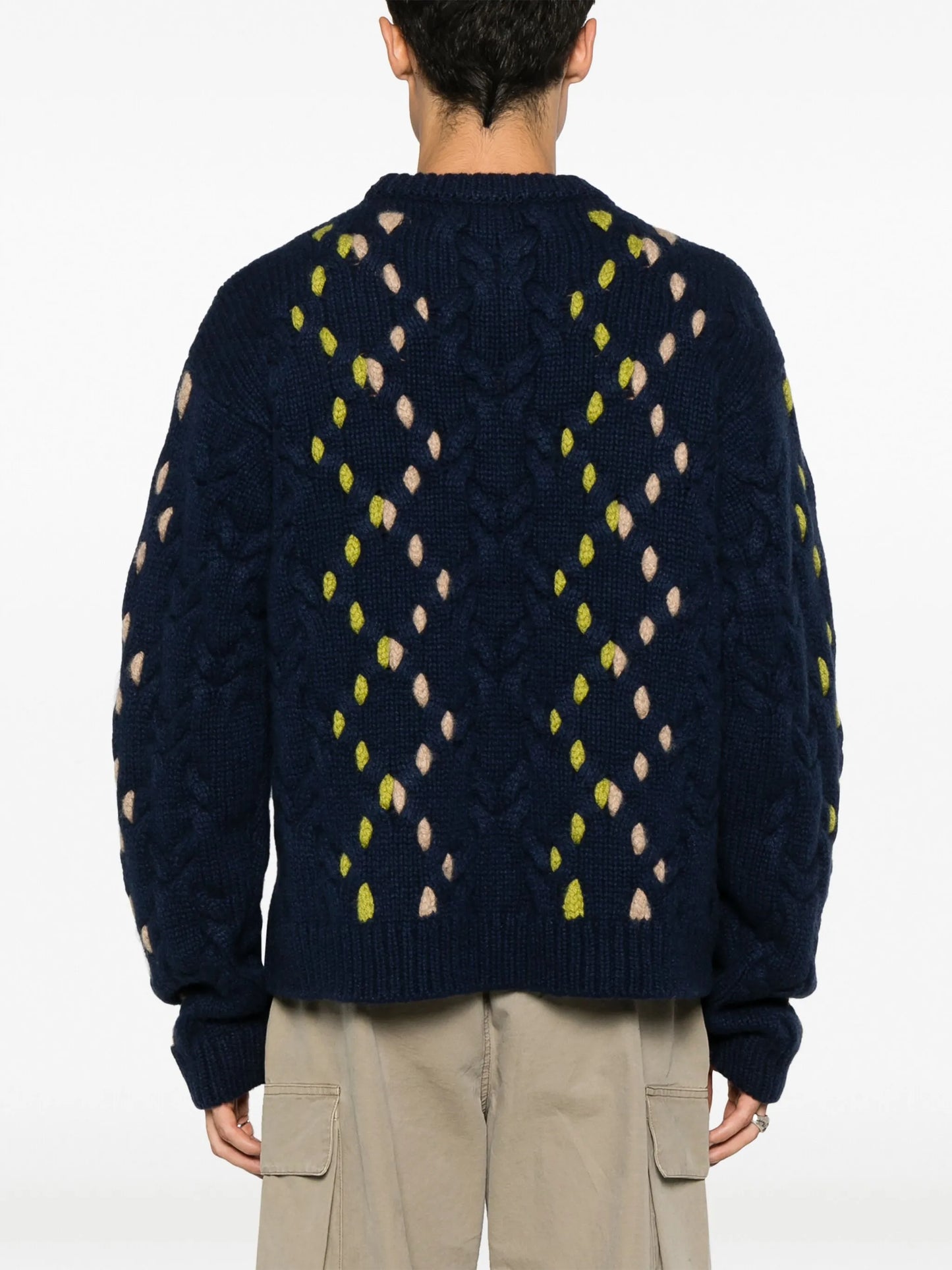 cable-knit cashmere jumper