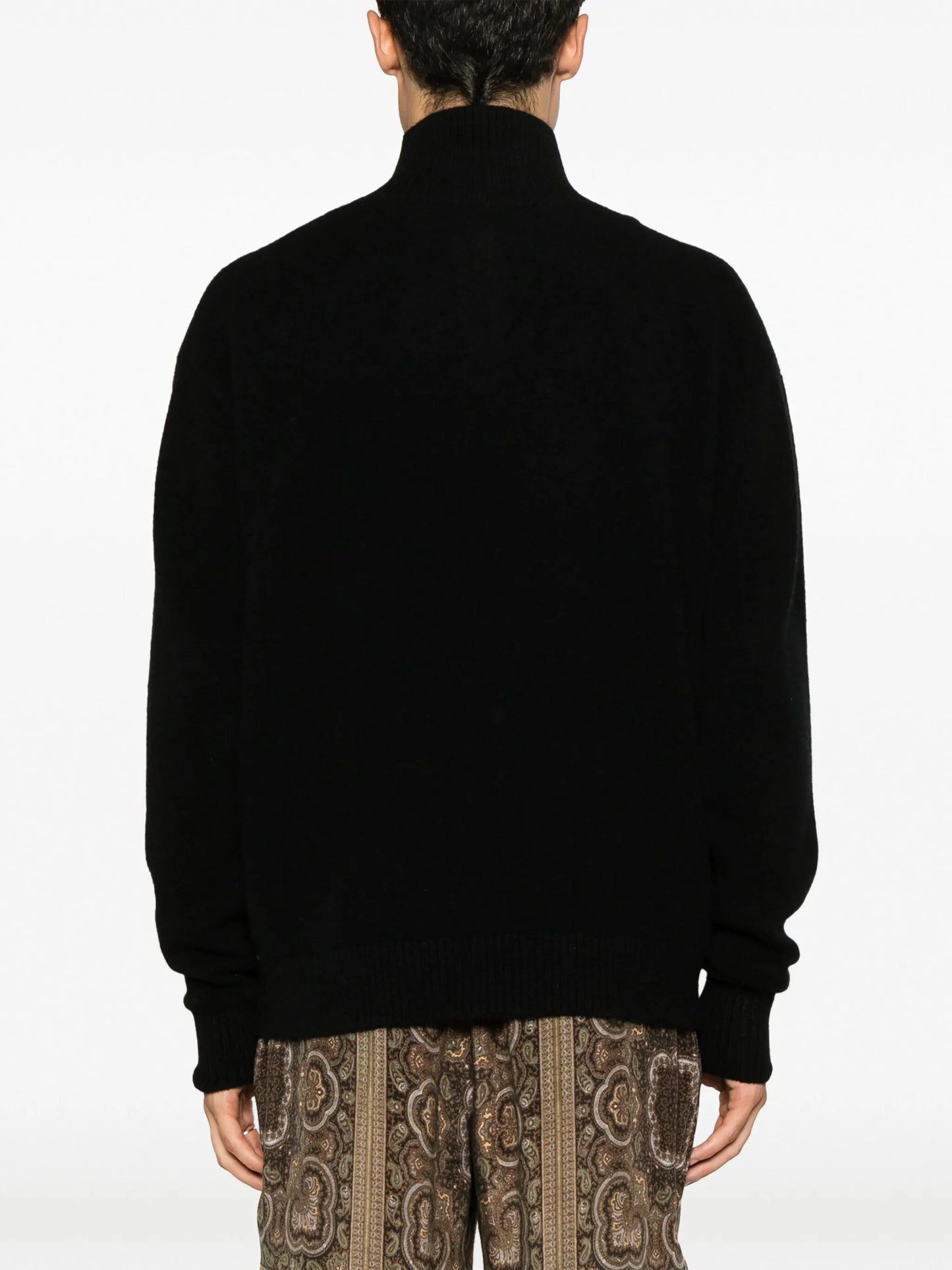 half-zip cashmere jumper
