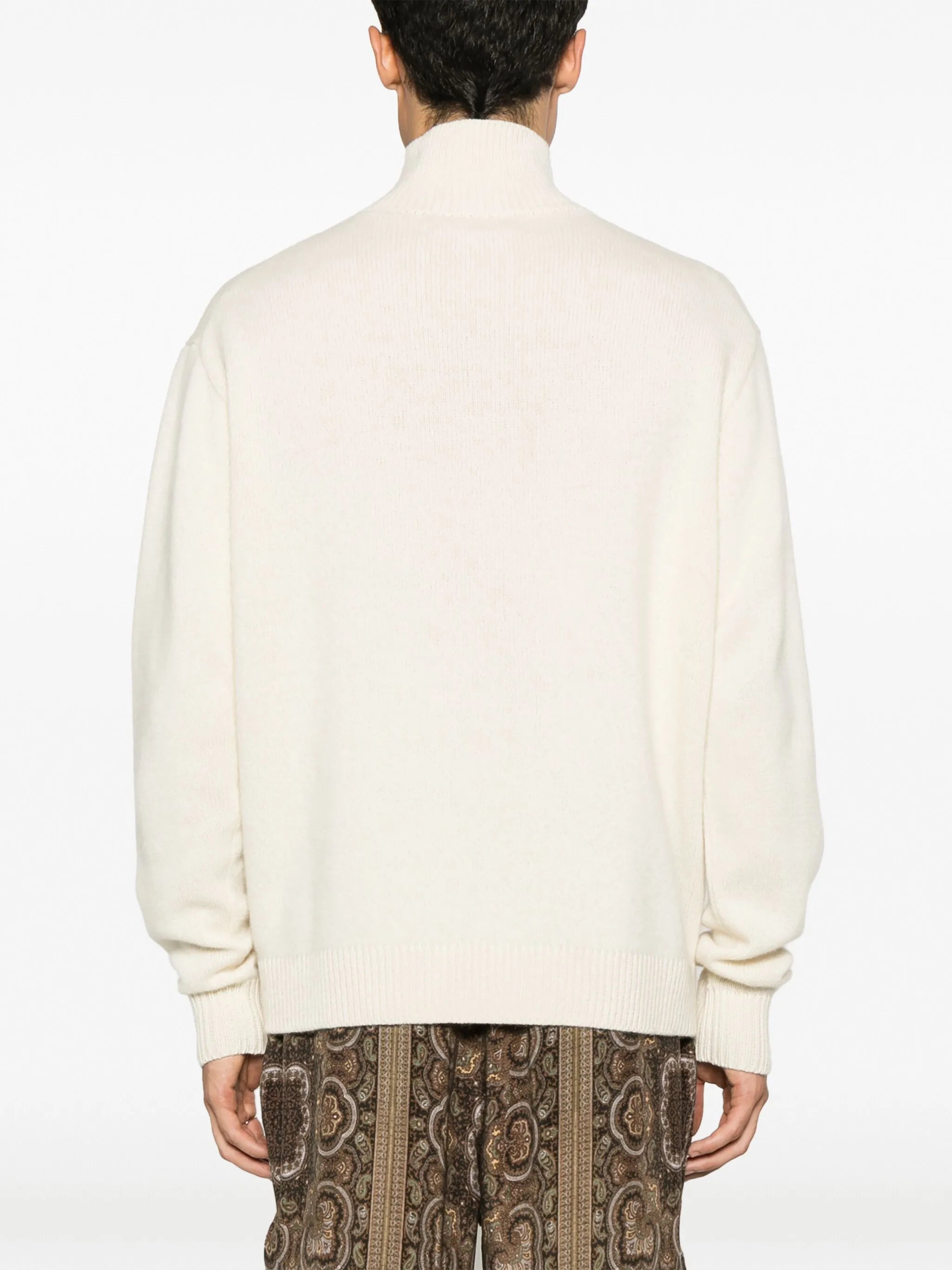 half-zip cashmere jumper