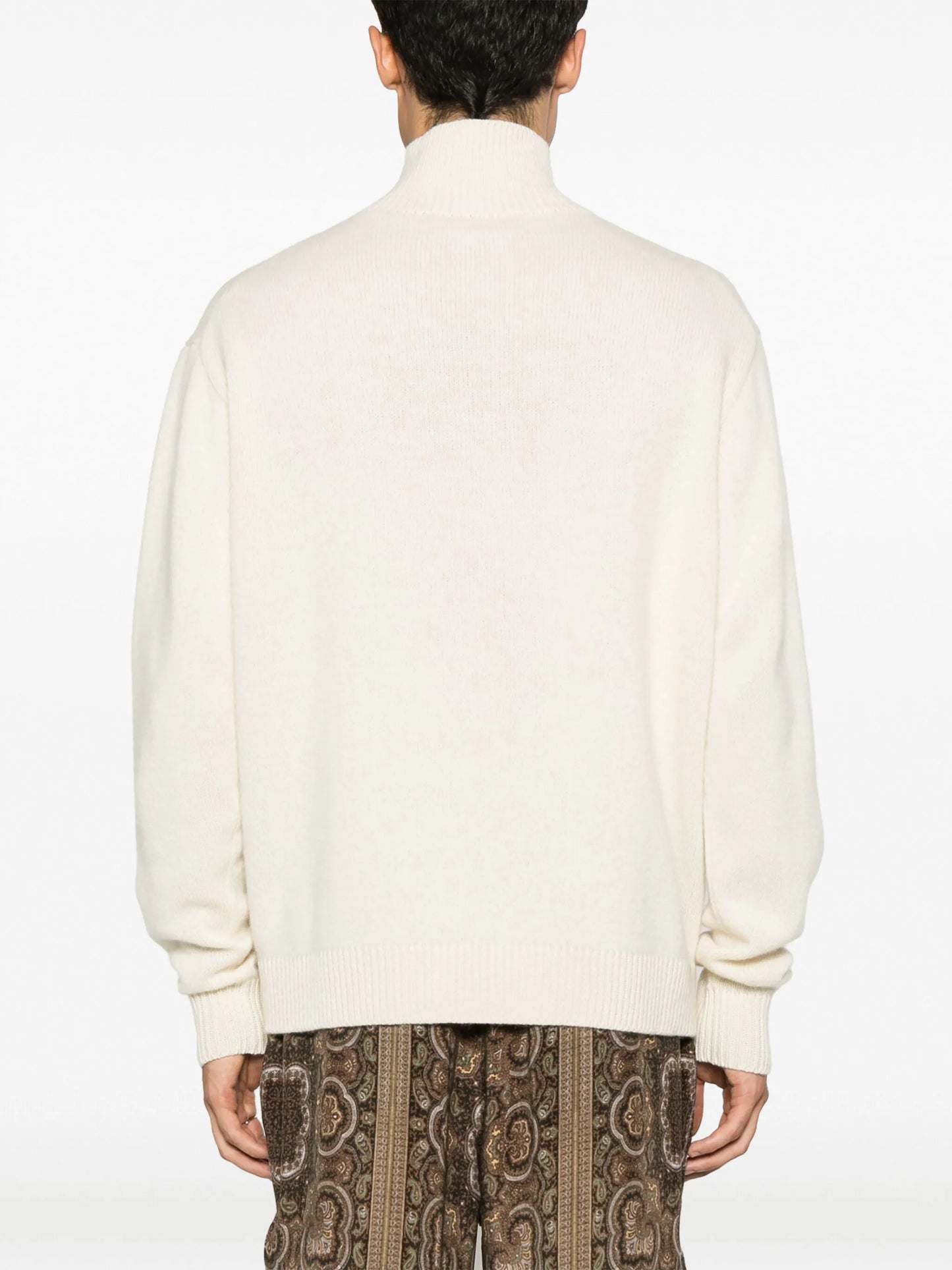 half-zip cashmere jumper