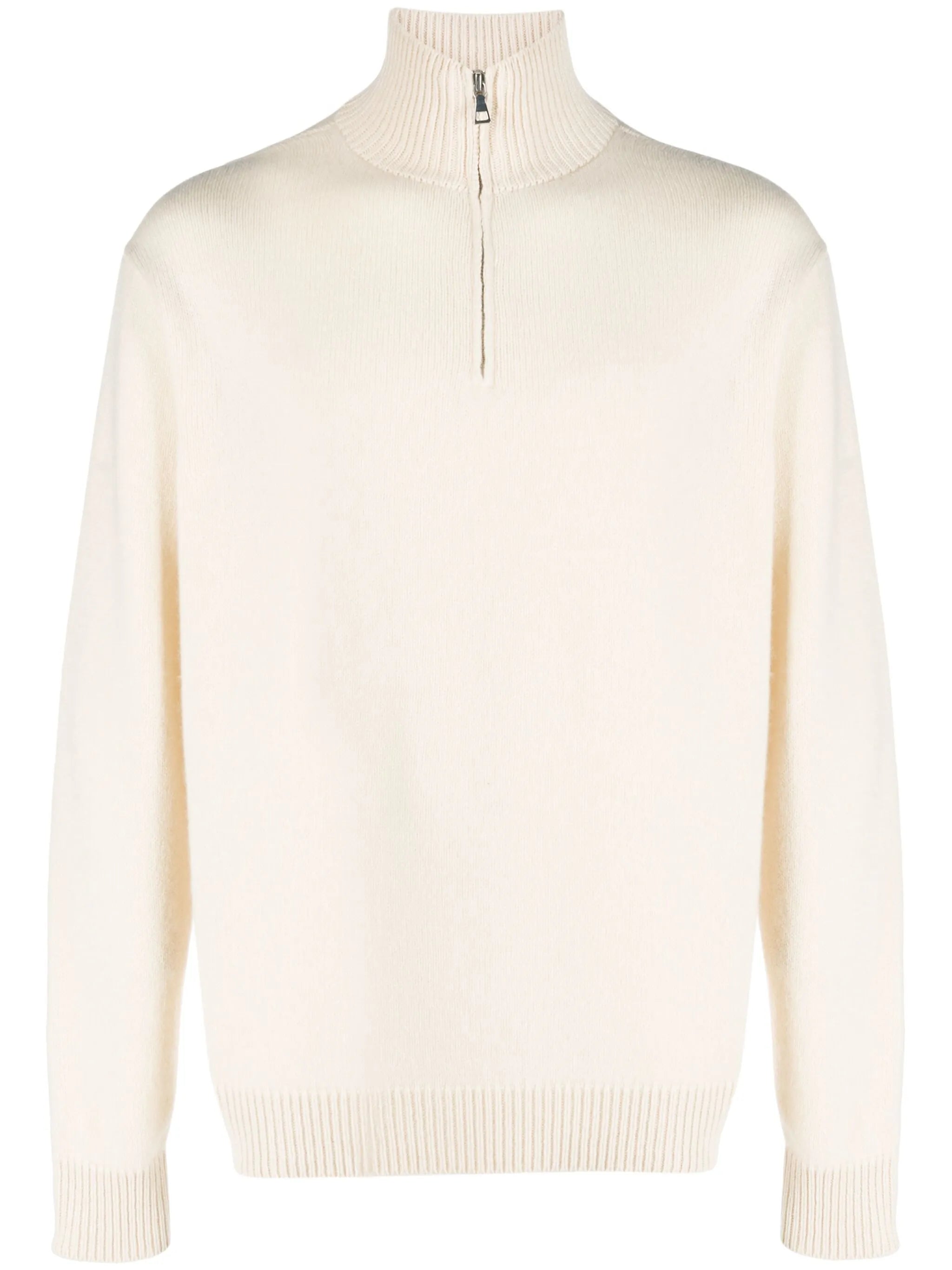 half-zip cashmere jumper