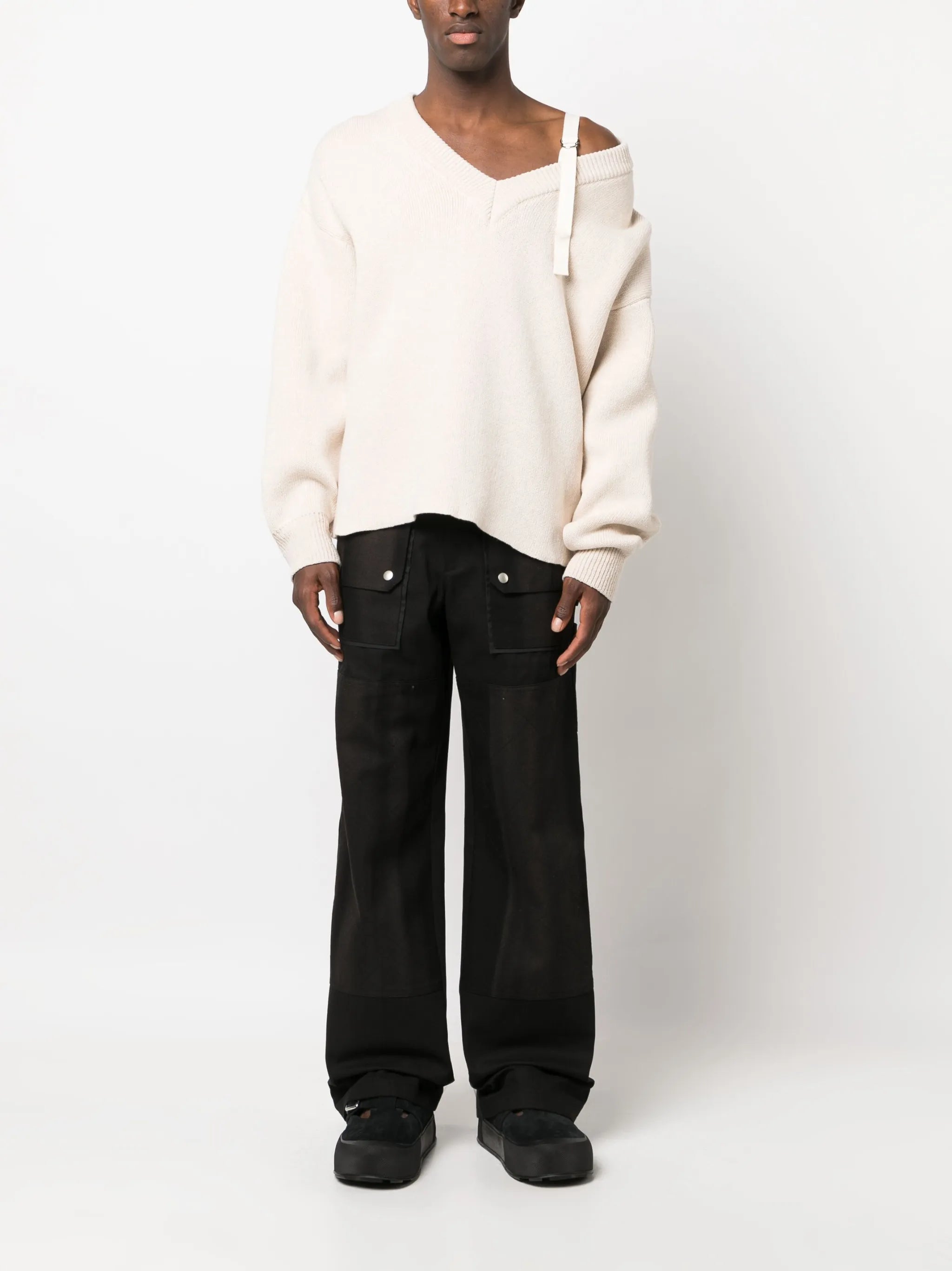 La Maille Sargas asymmetric jumper
