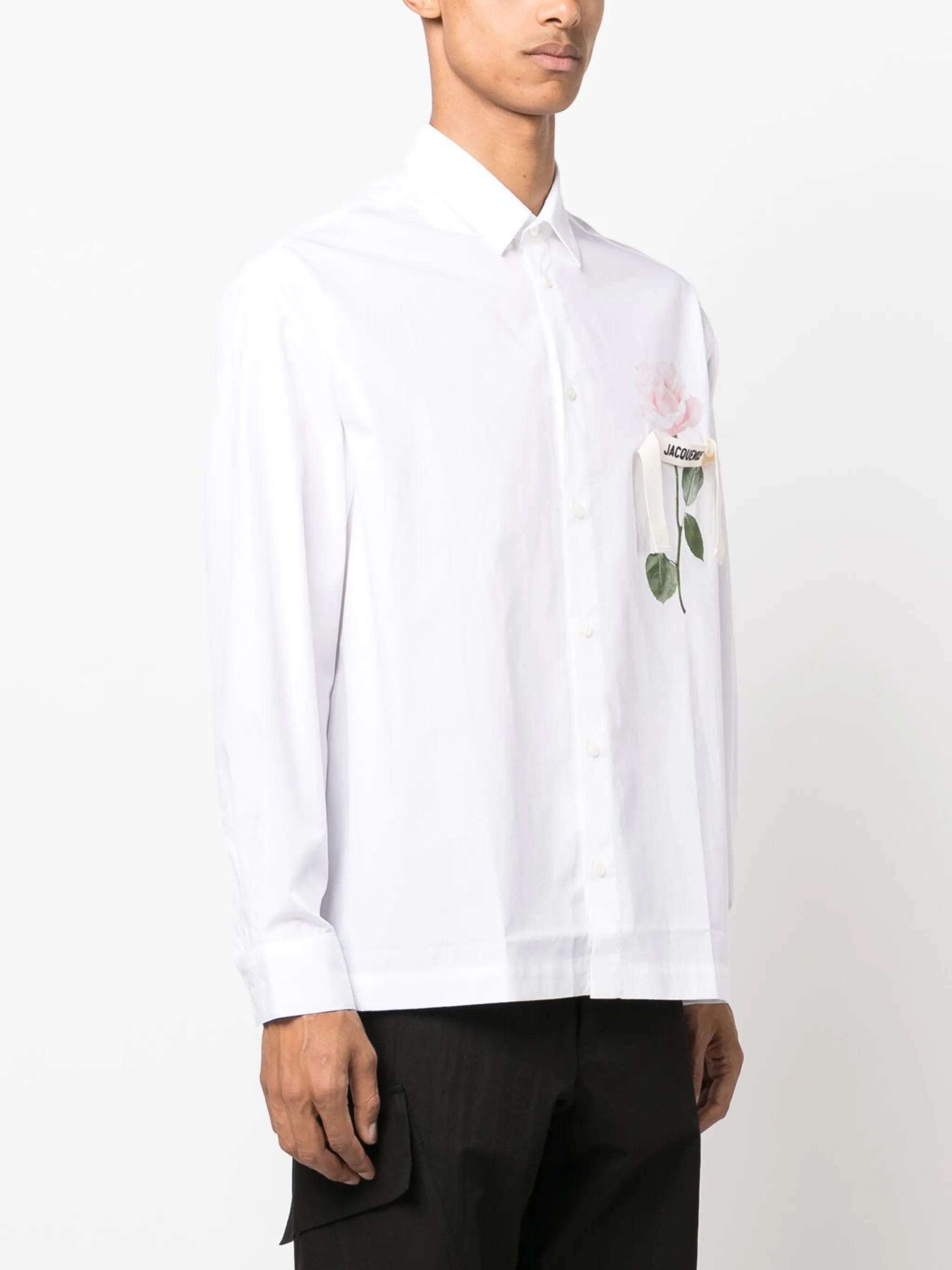 La Chemise Baou rose-print shirt