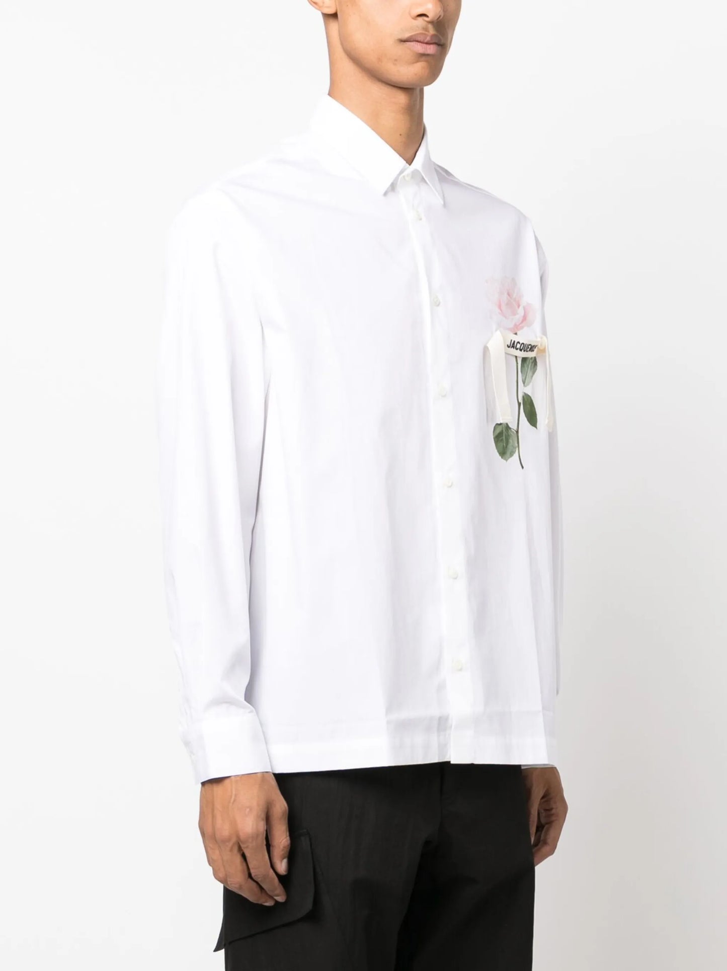 La Chemise Baou rose-print shirt
