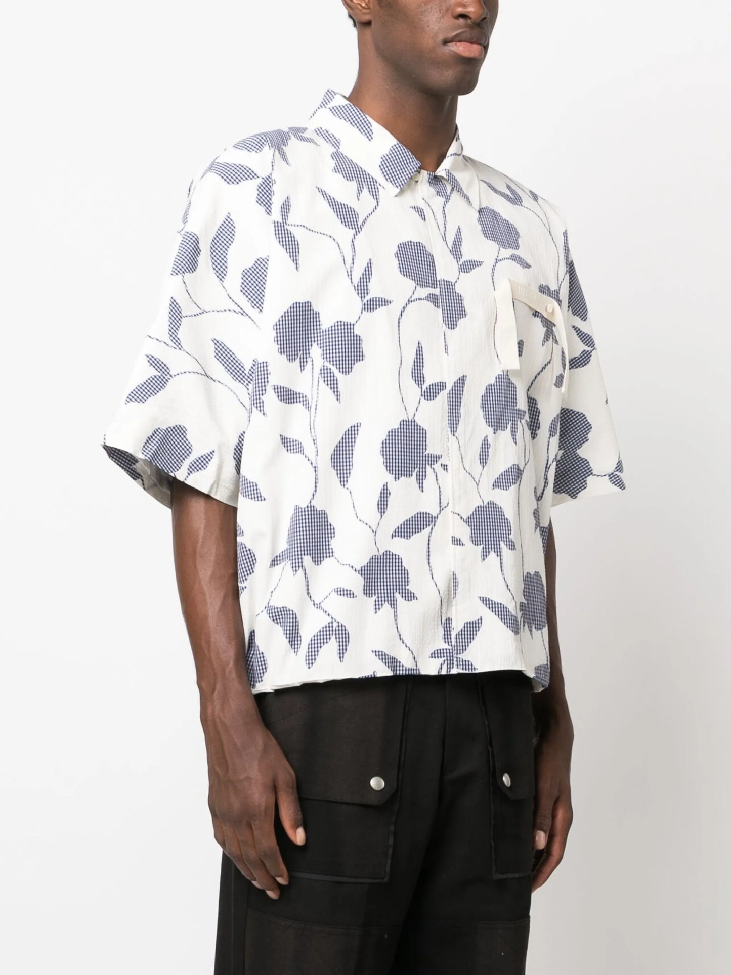 La Chemise Disgreghi rose-print shirt