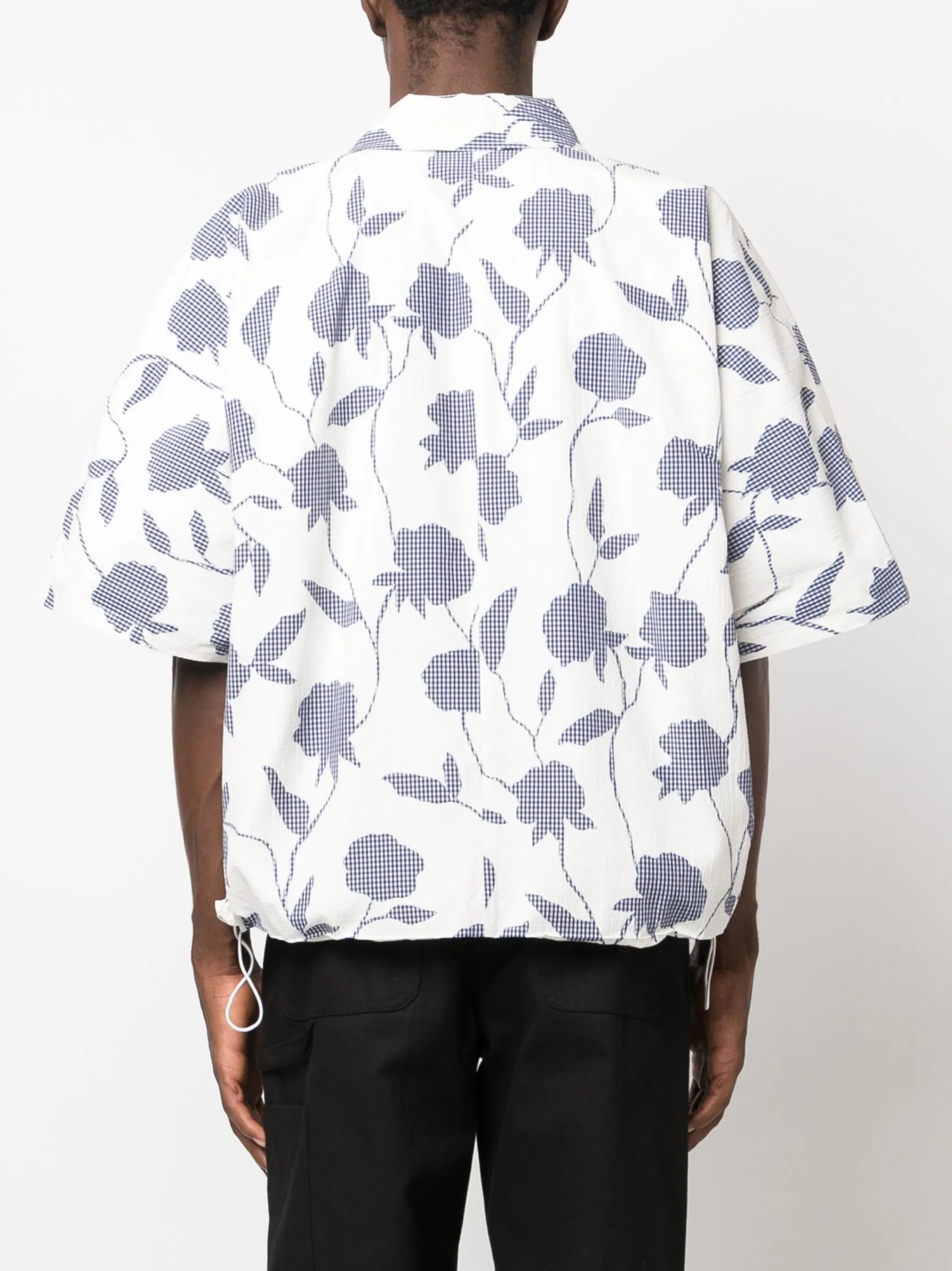 La Chemise Disgreghi rose-print shirt