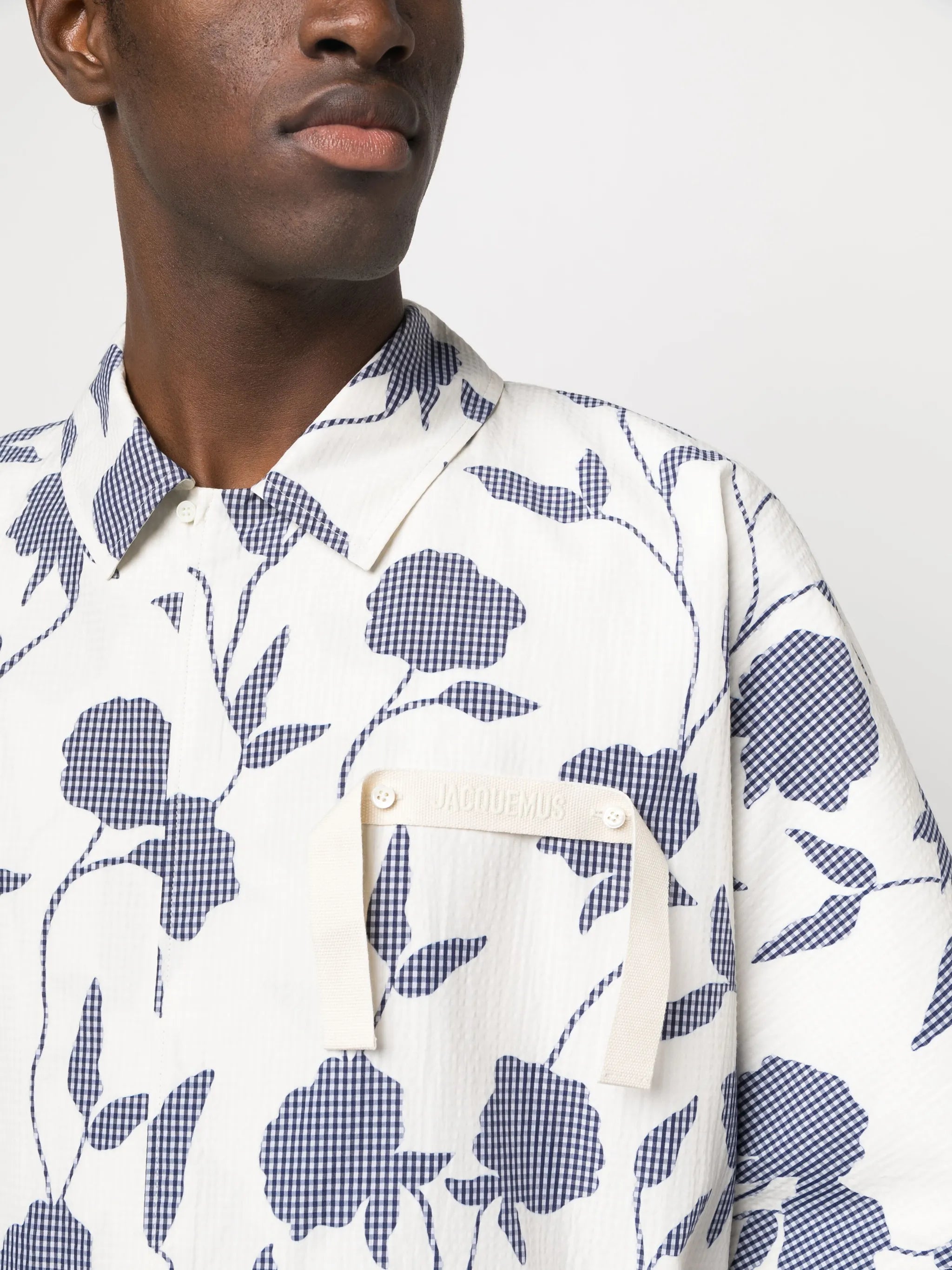 La Chemise Disgreghi rose-print shirt