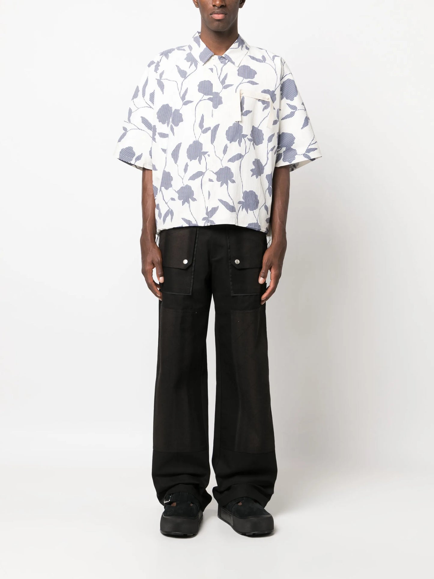 La Chemise Disgreghi rose-print shirt
