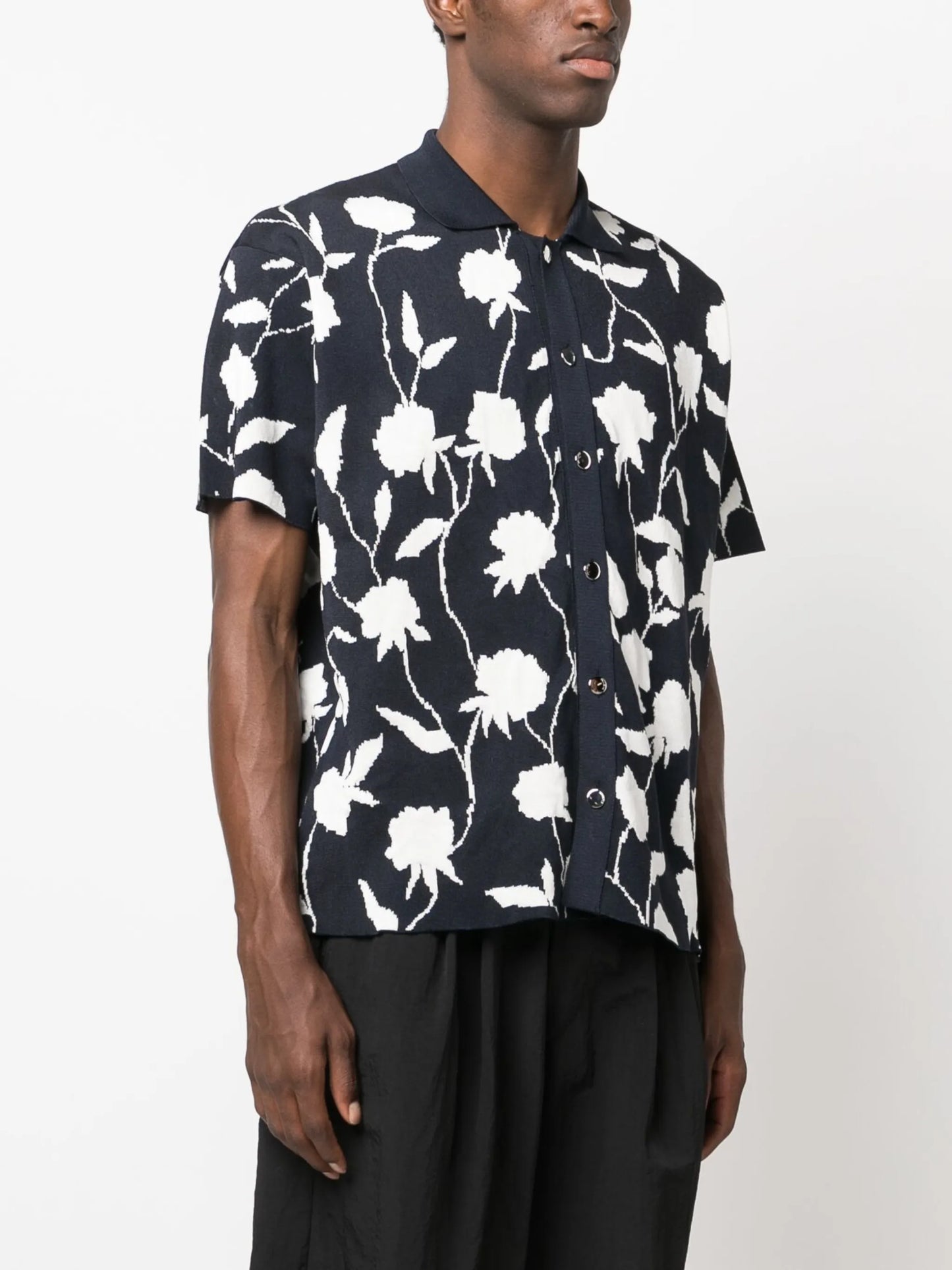 La Chemise Maille rose-jacquard shirt