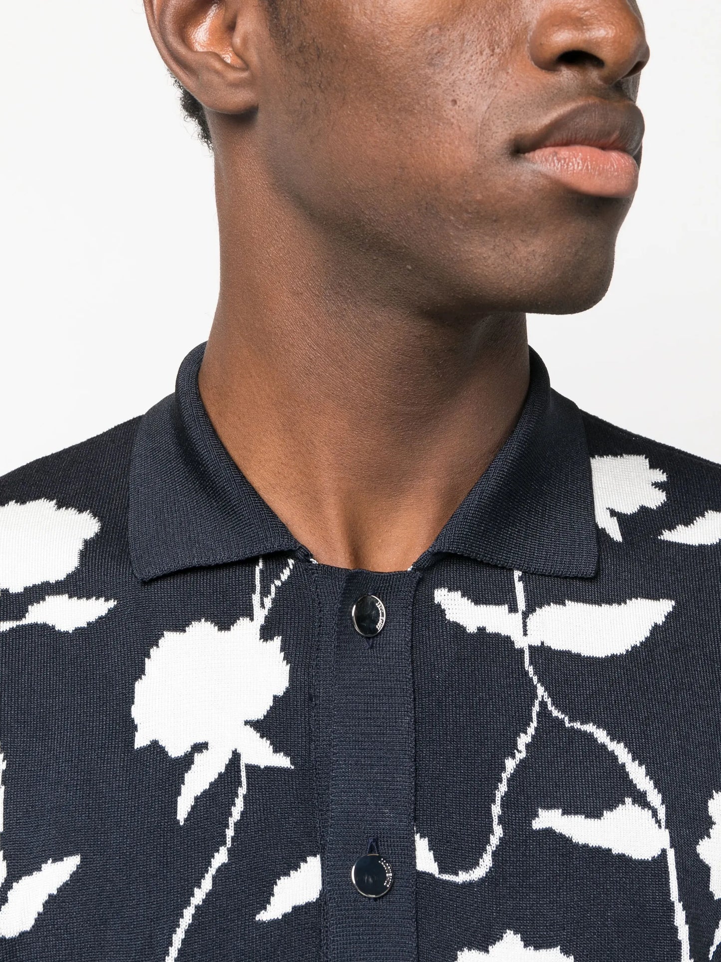 La Chemise Maille rose-jacquard shirt