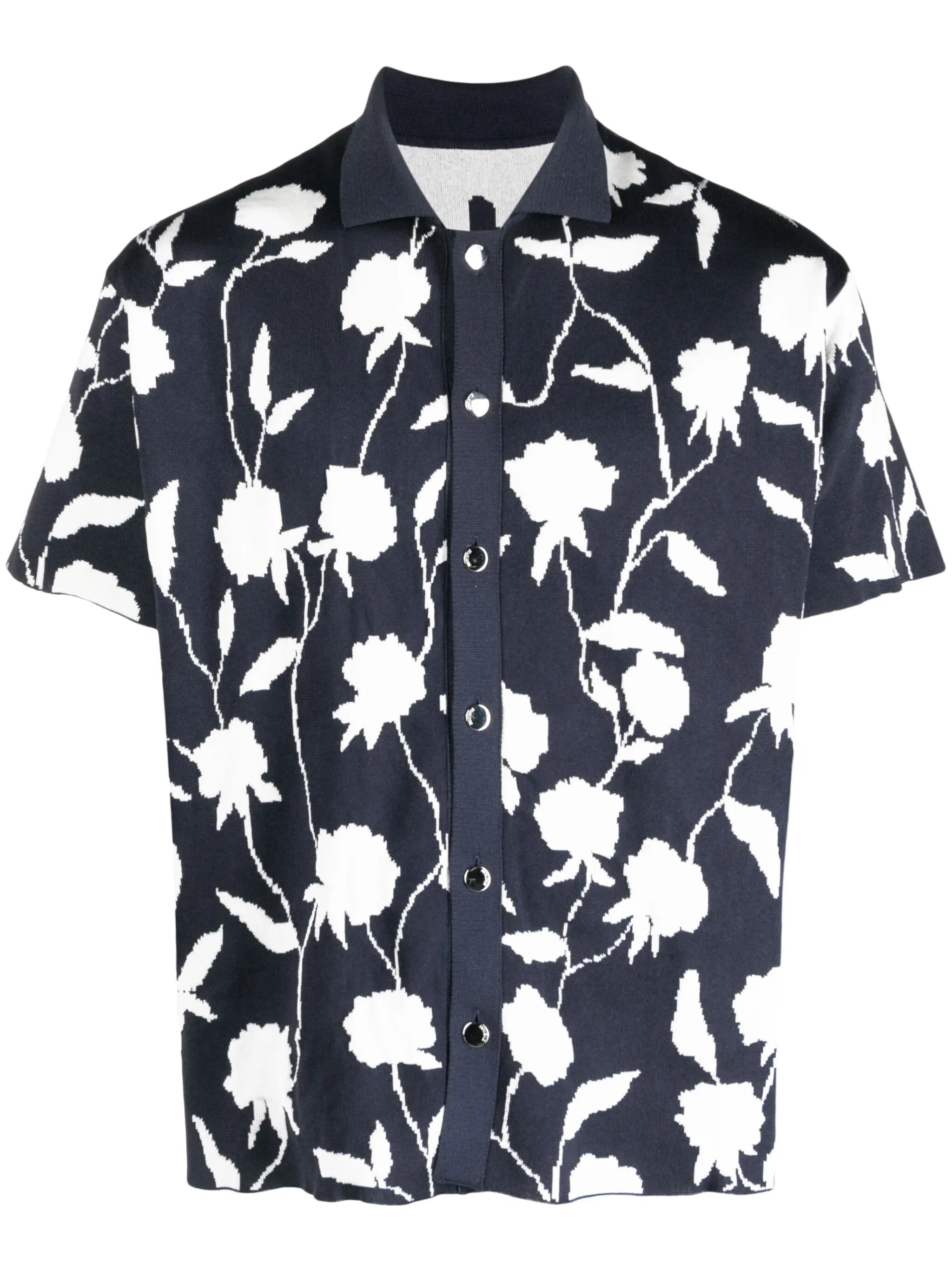 La Chemise Maille rose-jacquard shirt