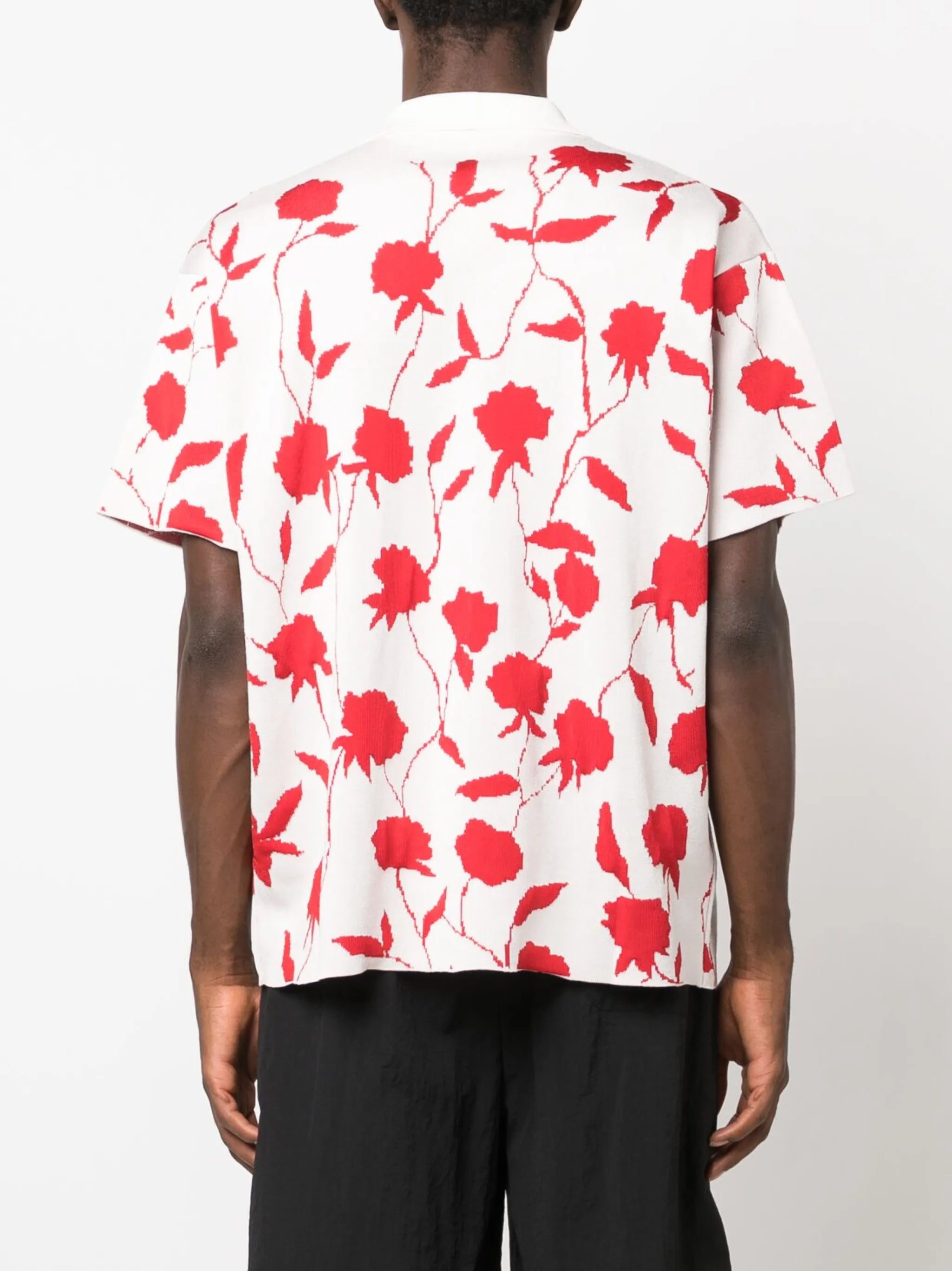 La Chemise Maille rose-jacquard shirt