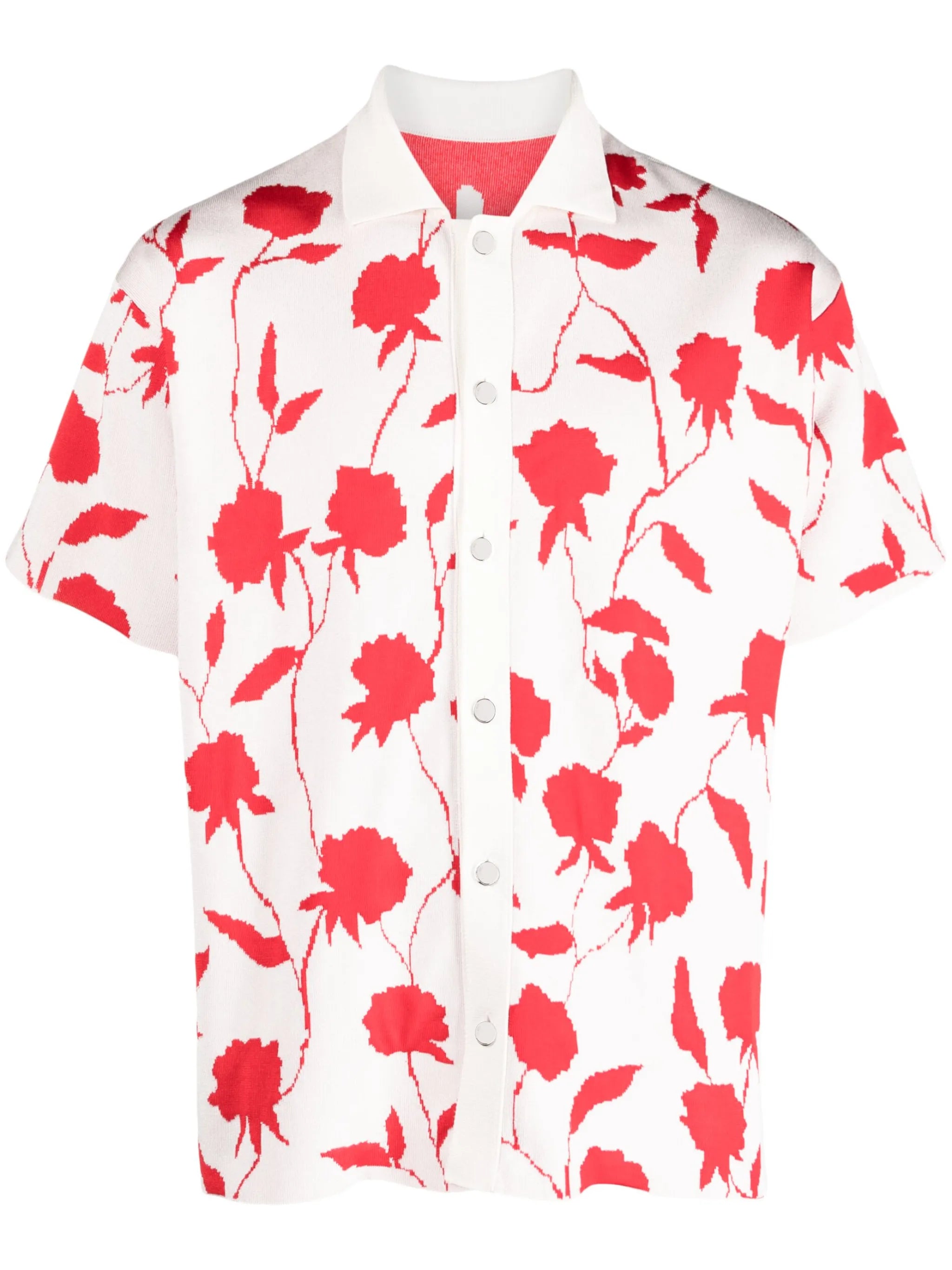 La Chemise Maille rose-jacquard shirt