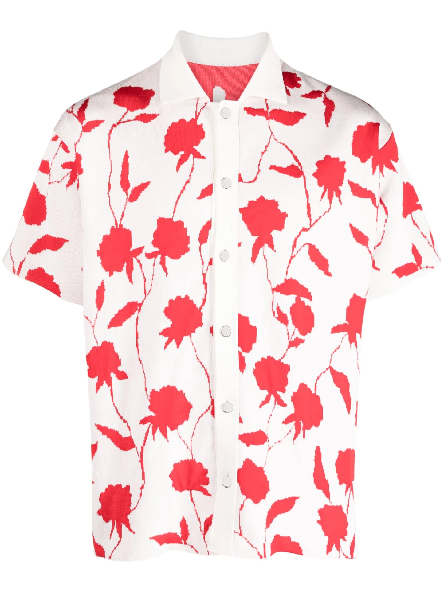 La Chemise Maille rose-jacquard shirt