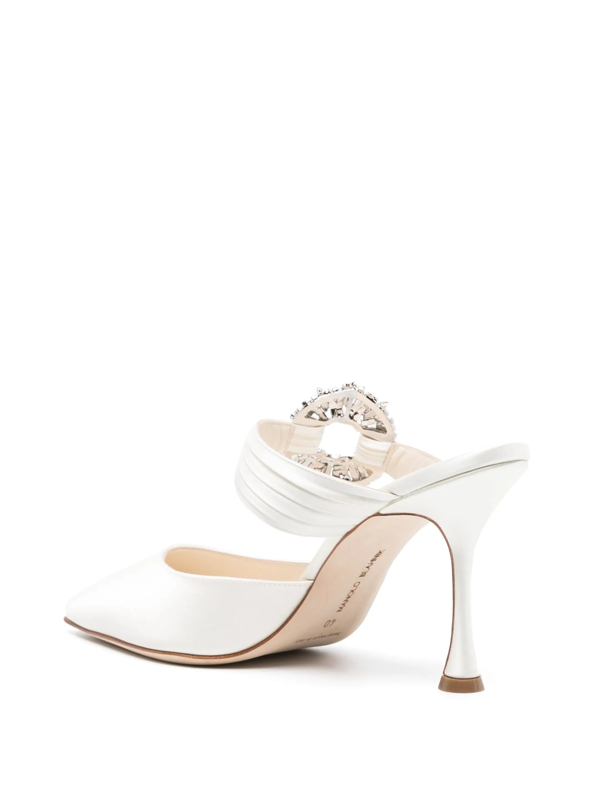 Maidugura 90mm crystal-embellished mules