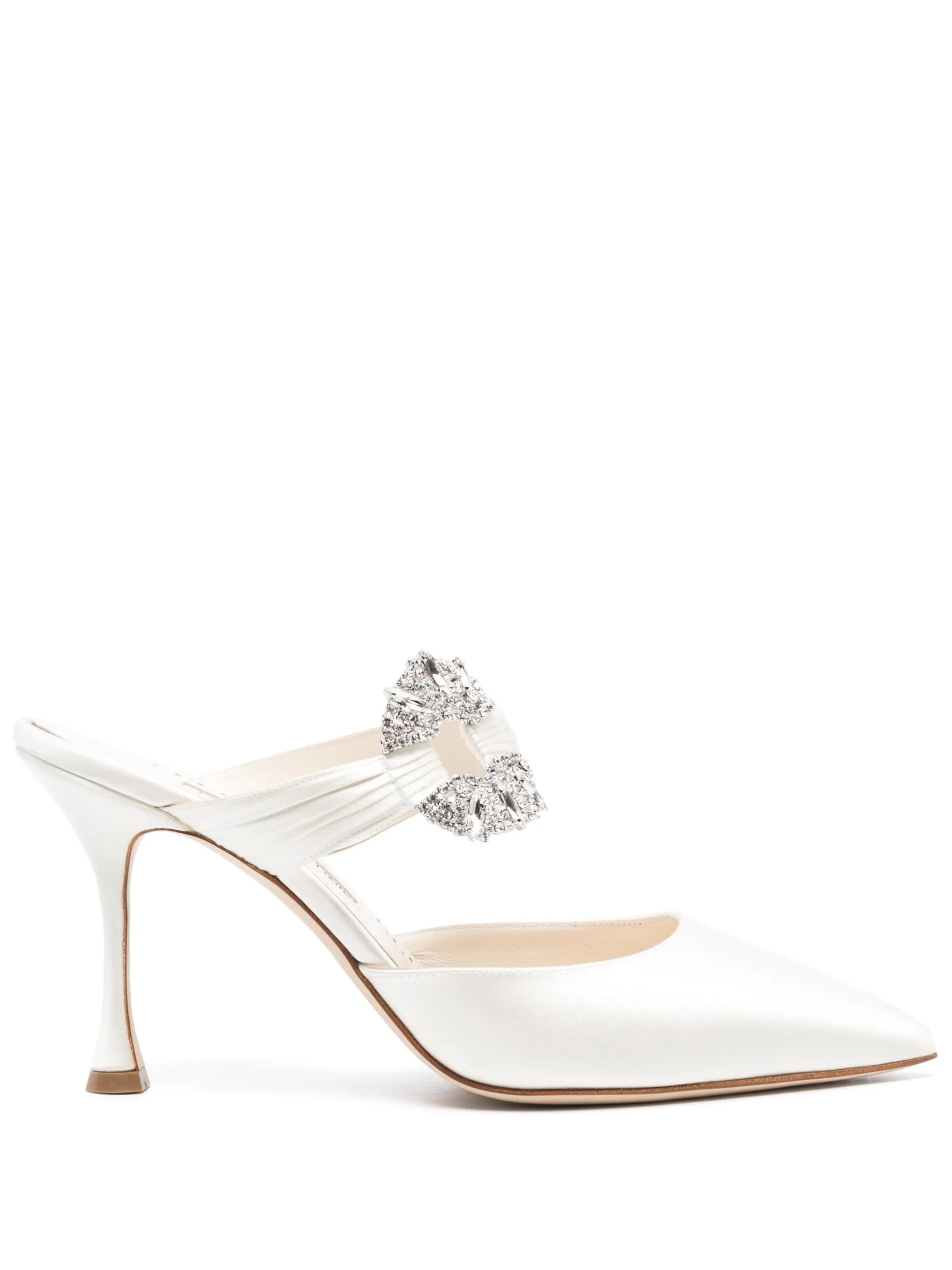 Maidugura 90mm crystal-embellished mules