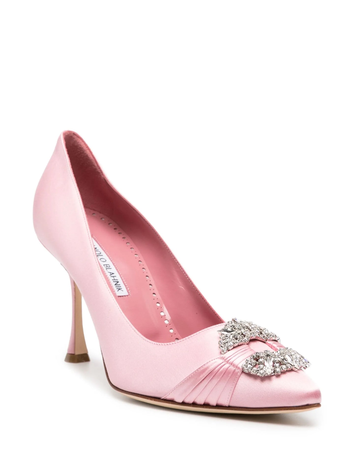 Maida 90mm satin pumps