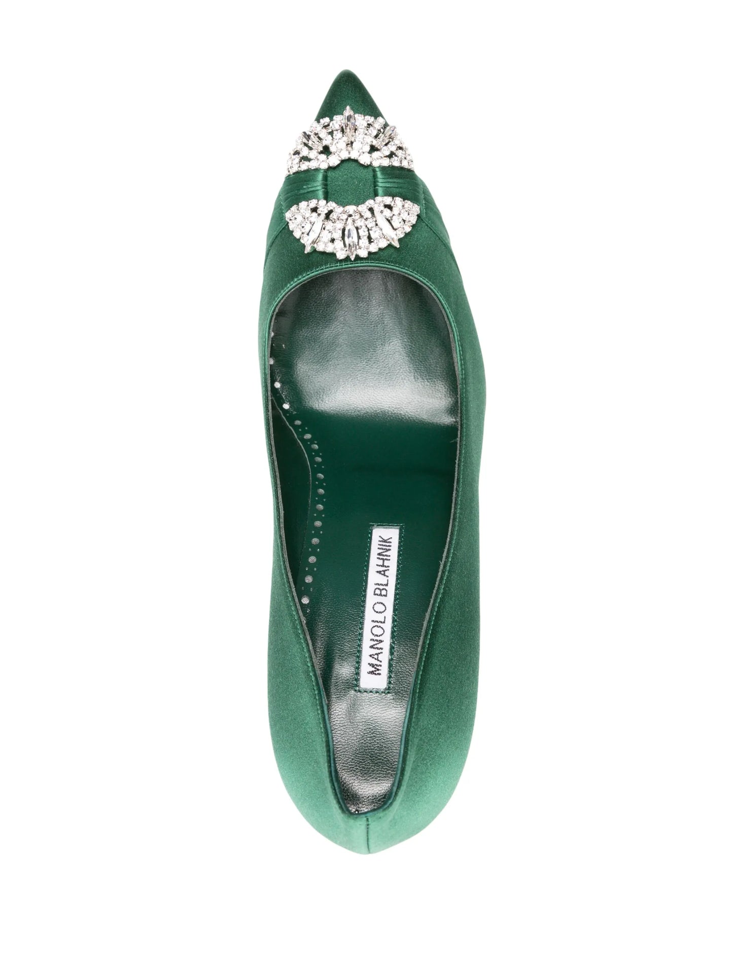 Maida 90mm crystal satin pumps