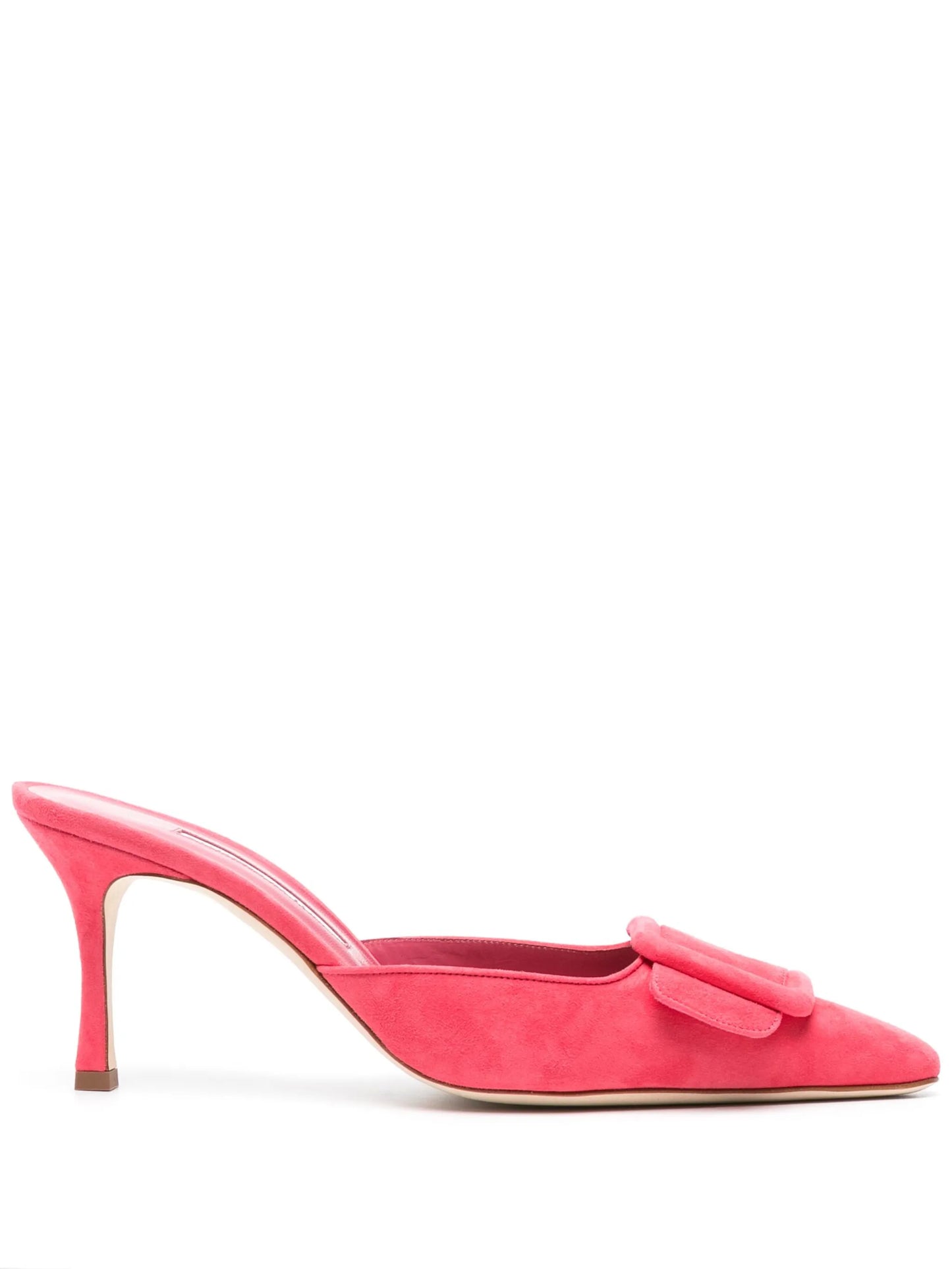Maysale 70mm suede mules