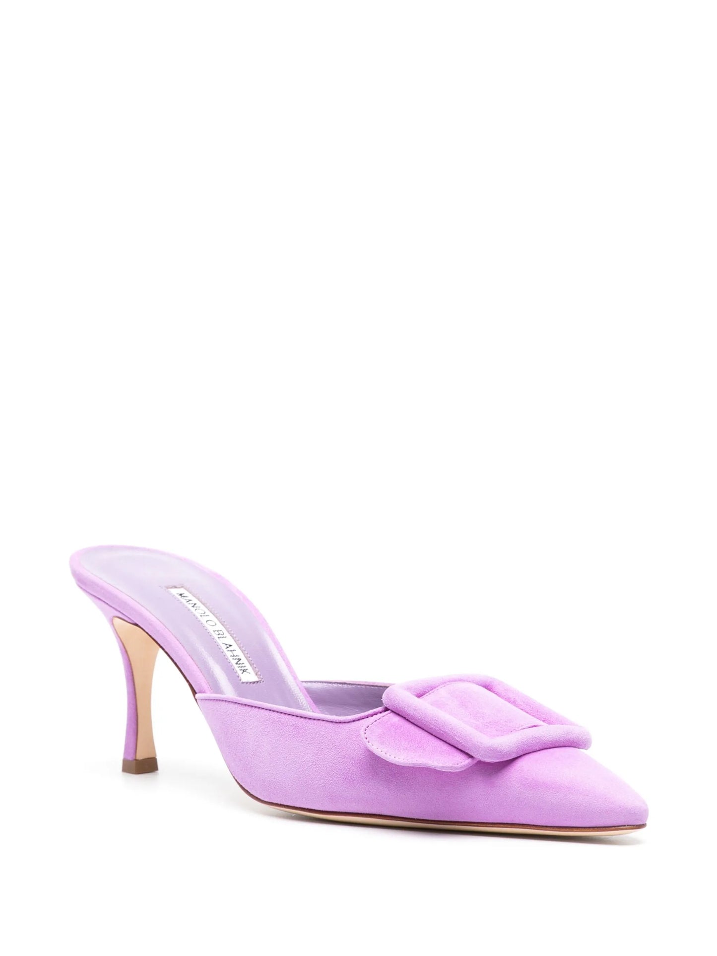 Maysale 70mm suede mules