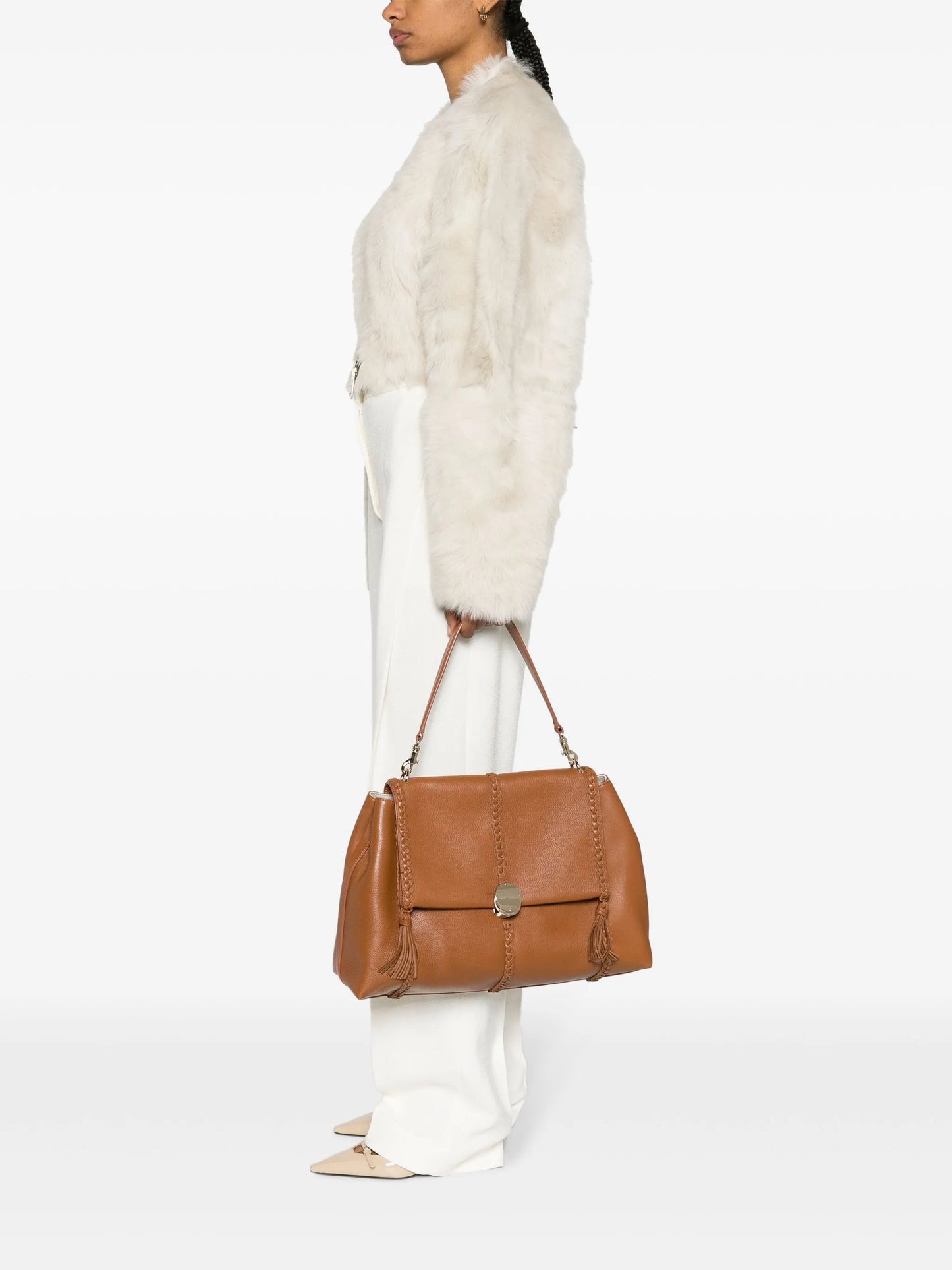 Penelope leather tote bag