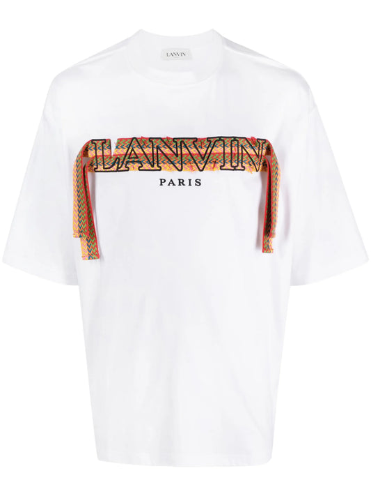 Curb embroidered cotton T-shirt
