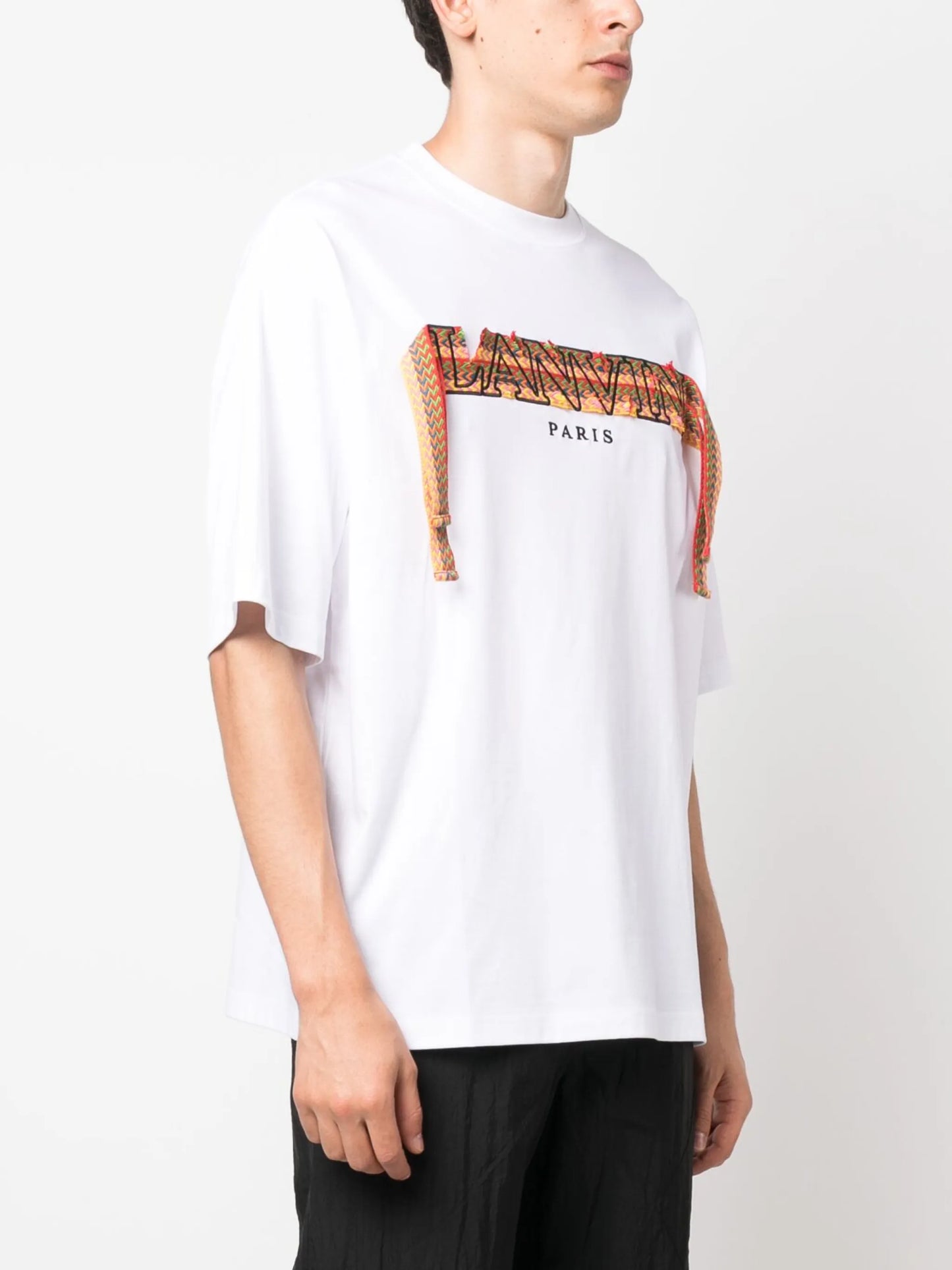 Curb embroidered cotton T-shirt