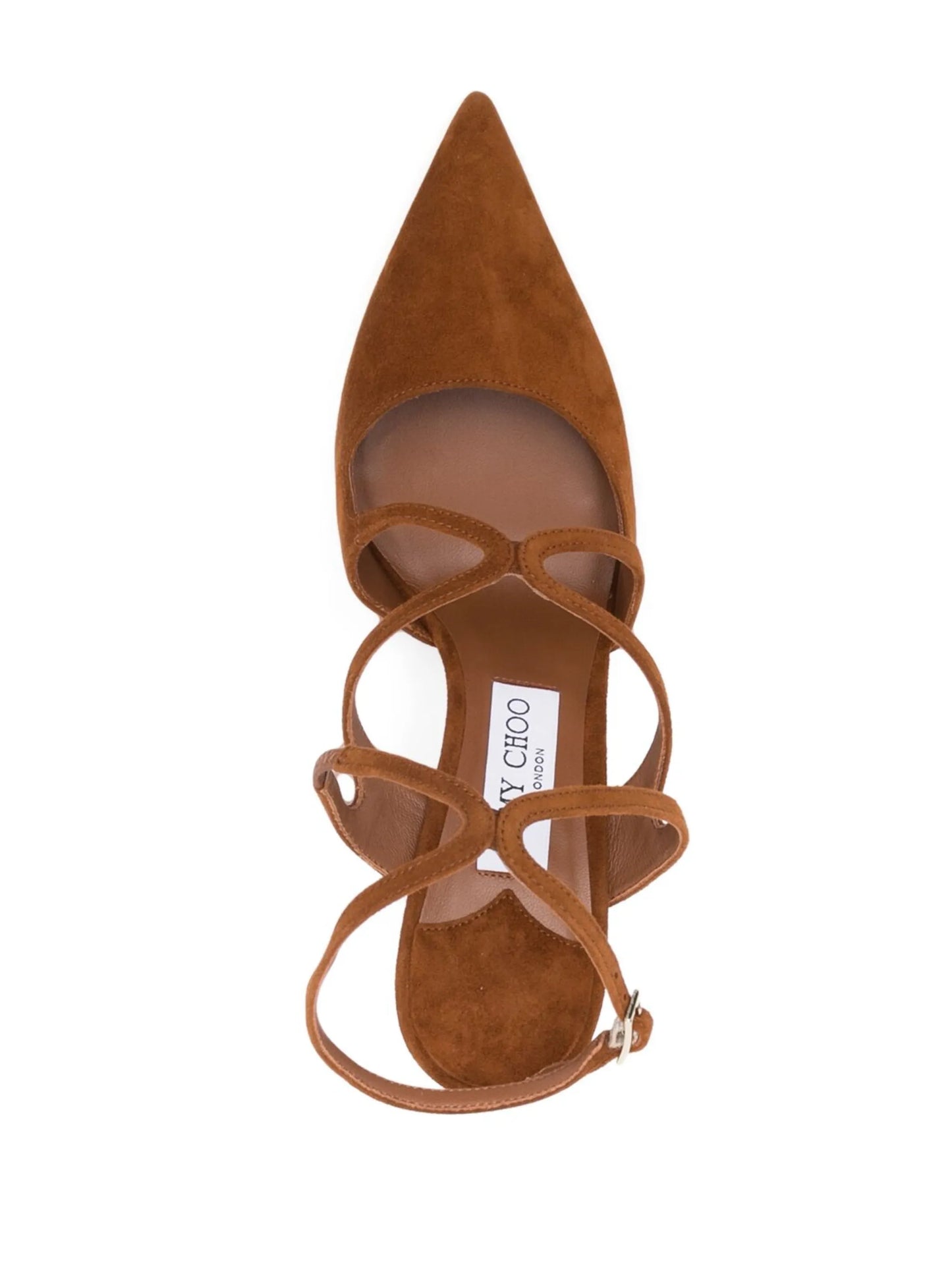 Azia 105mm pointed suede pumps