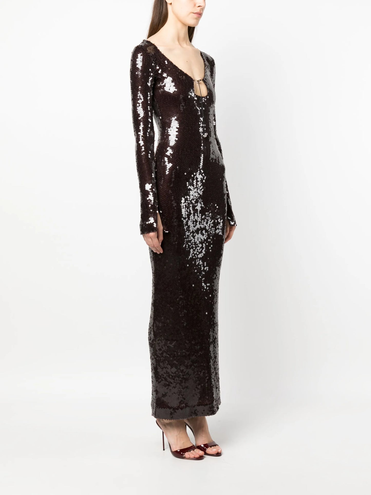 Solaria sequin-embellished maxi dress