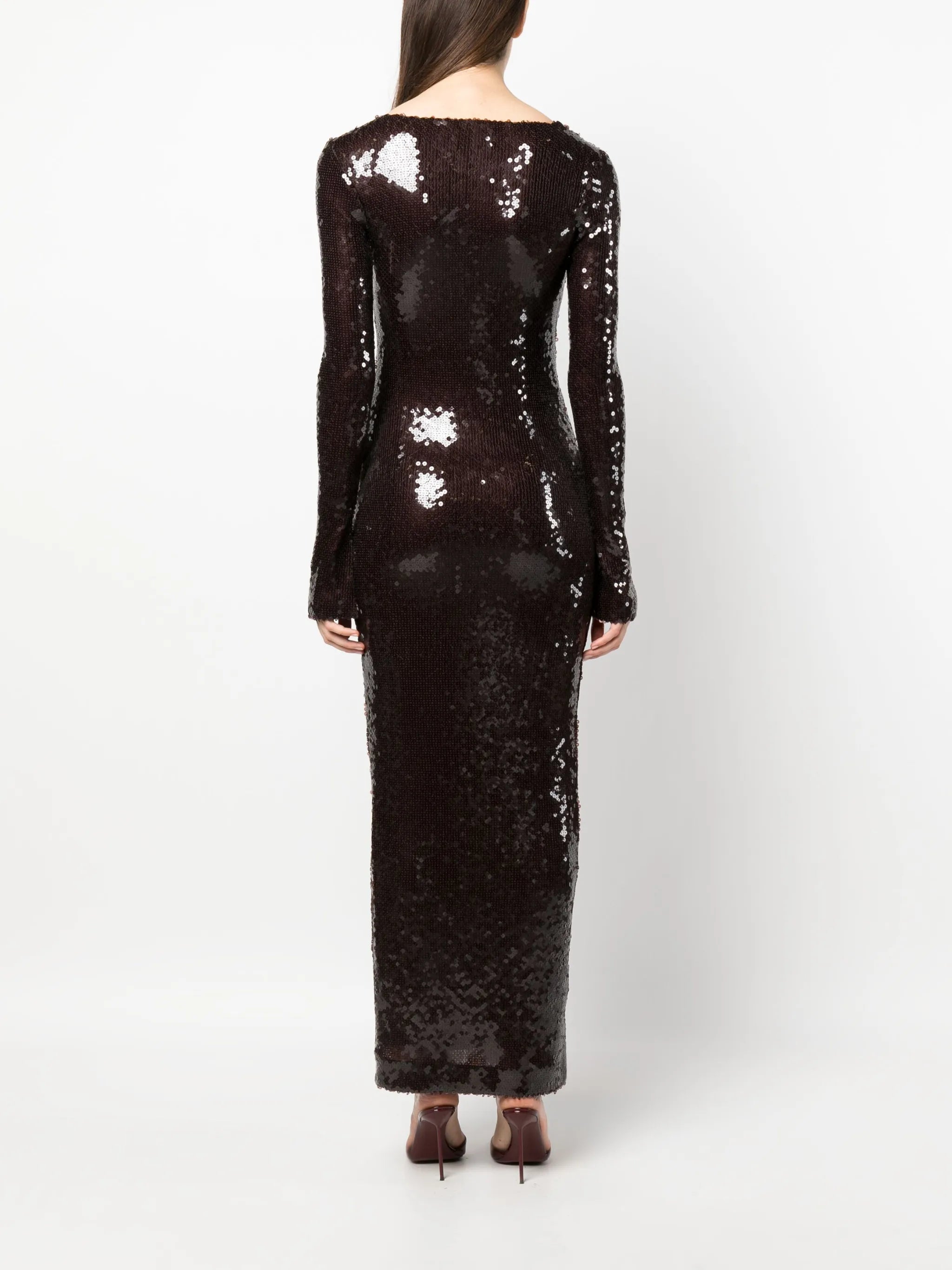 Solaria sequin-embellished maxi dress