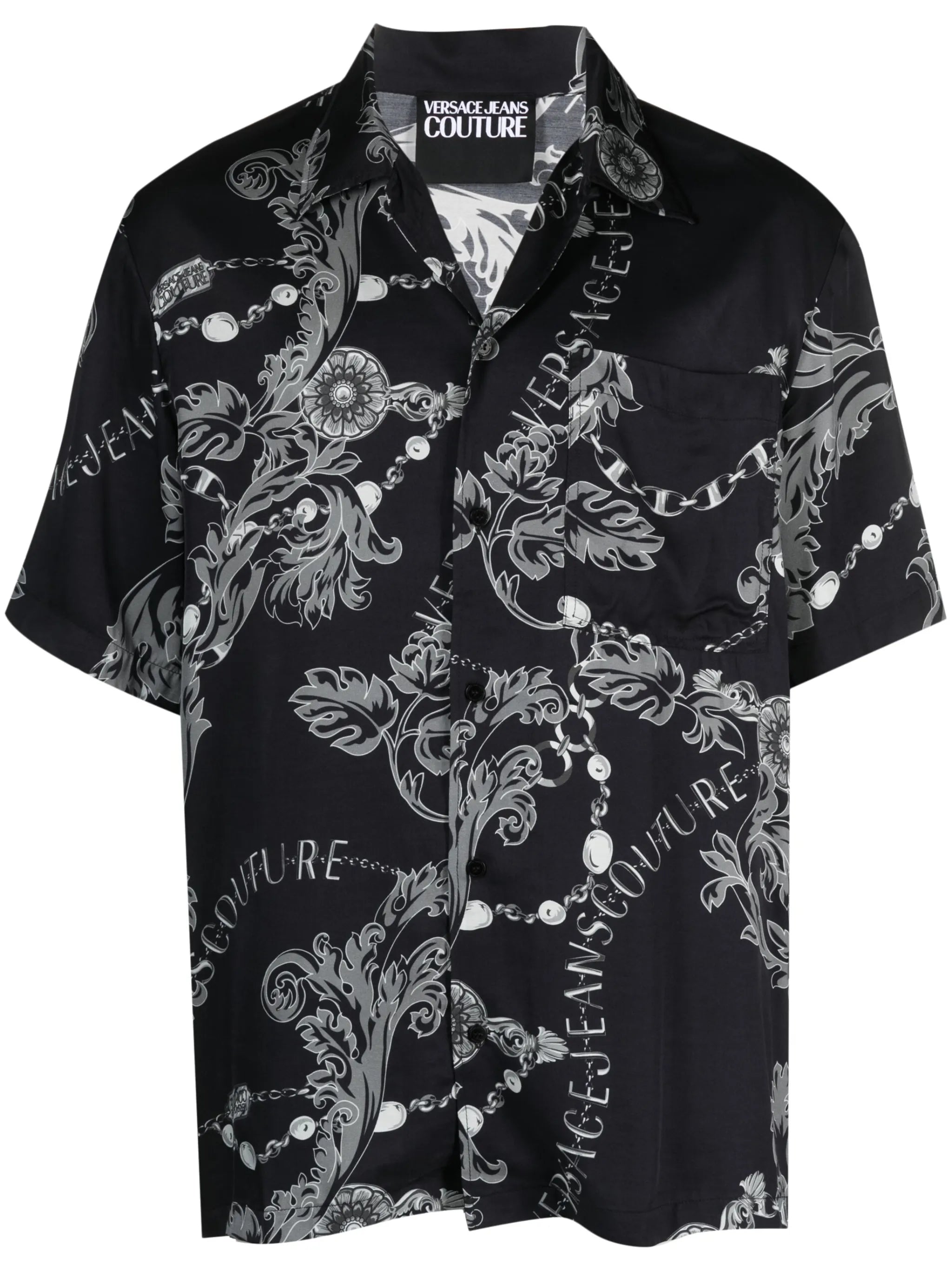 Barocco-print short-sleeve shirt