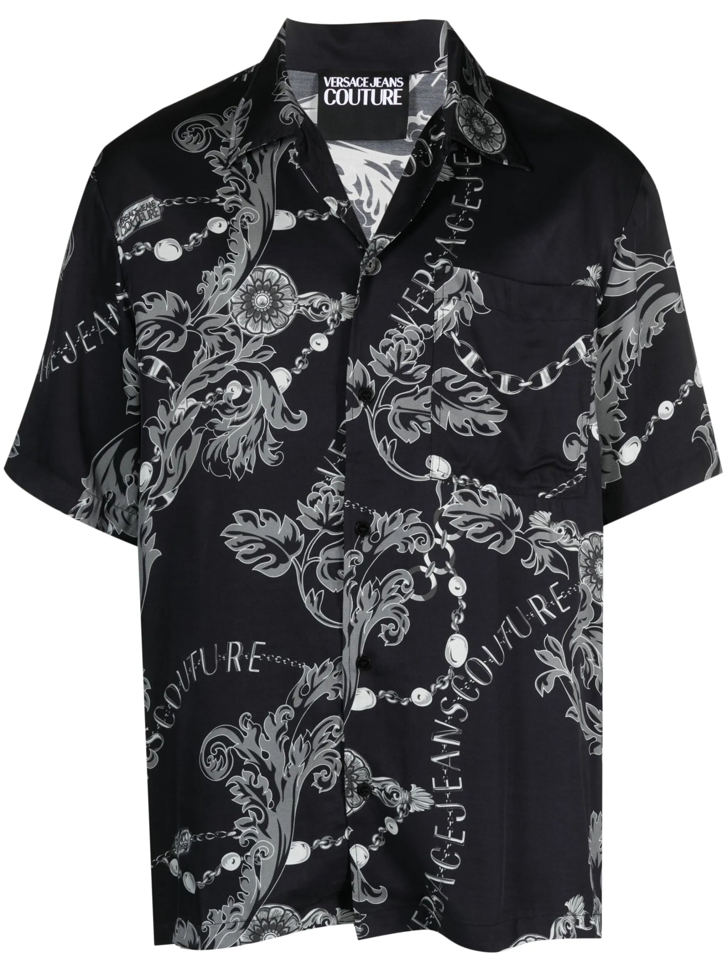 Barocco-print short-sleeve shirt