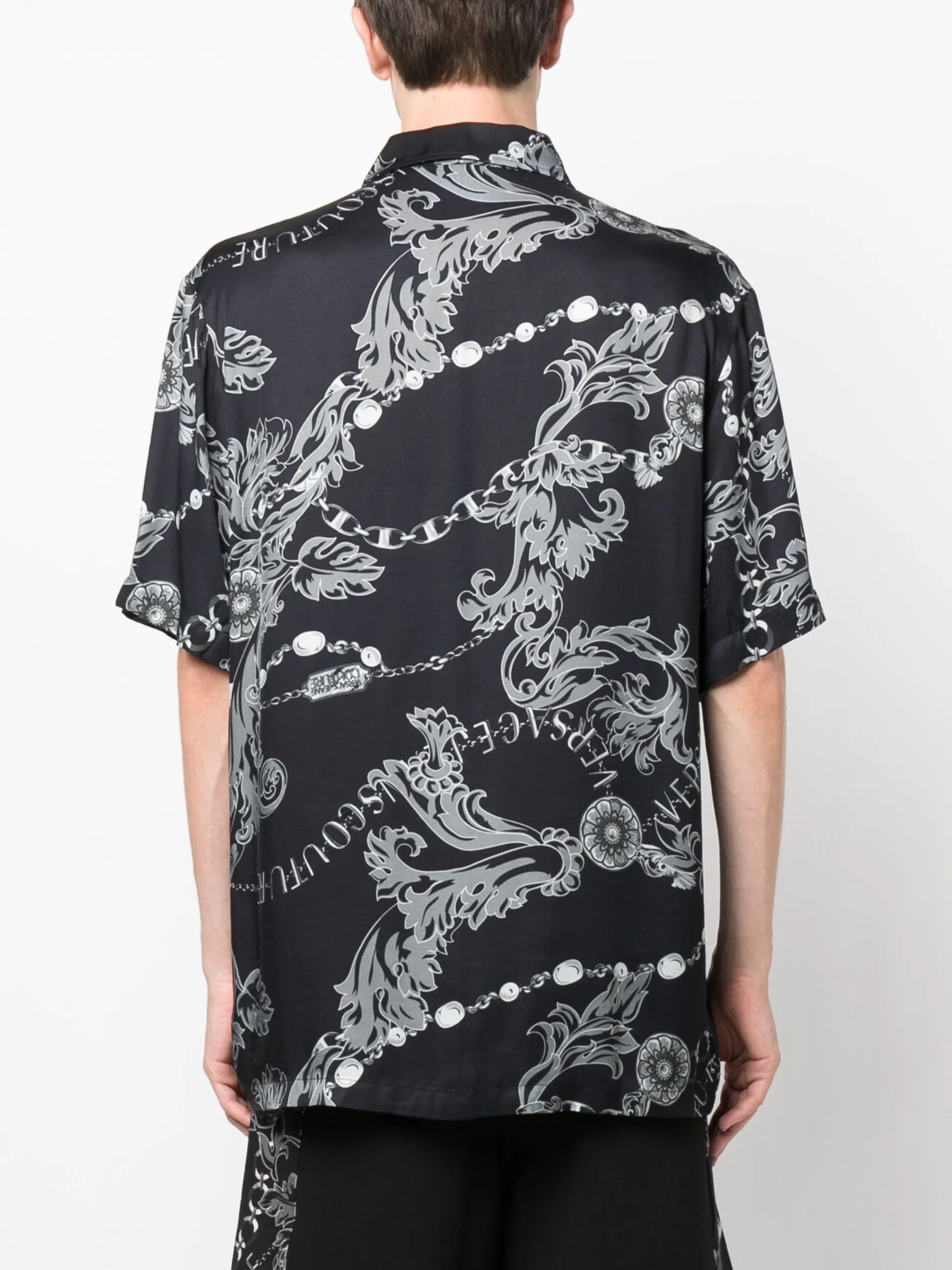 Barocco-print short-sleeve shirt