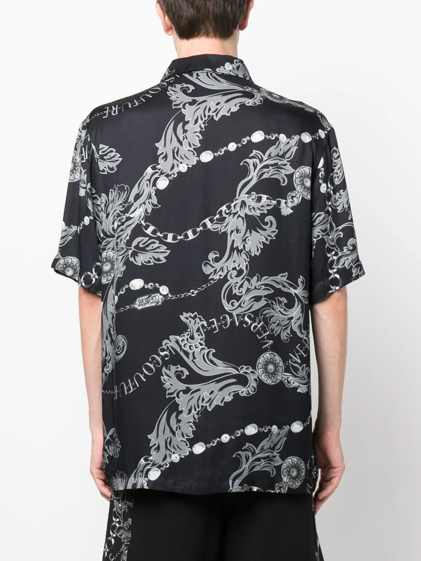 Barocco-print short-sleeve shirt