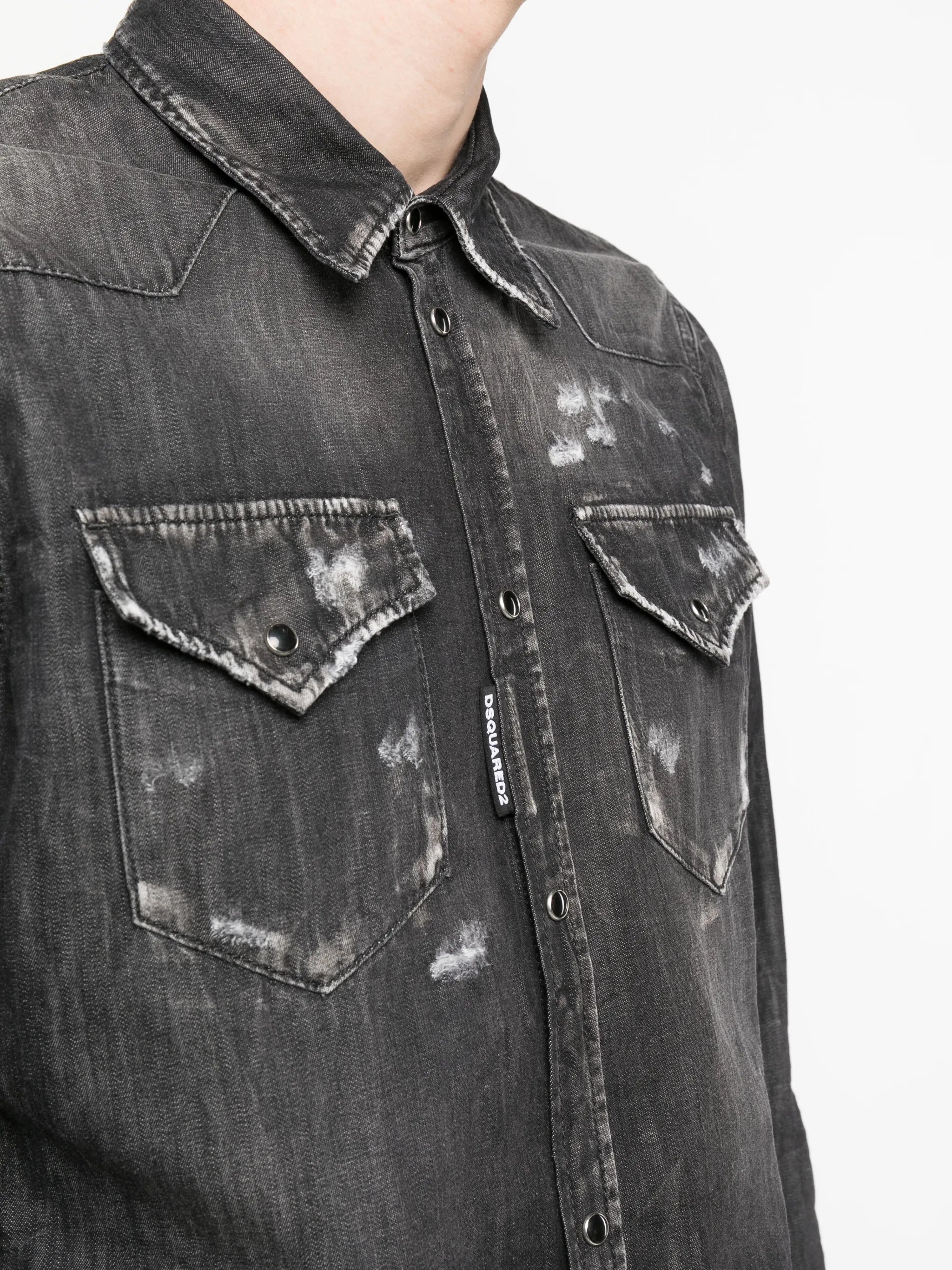 long-sleeve denim shirt
