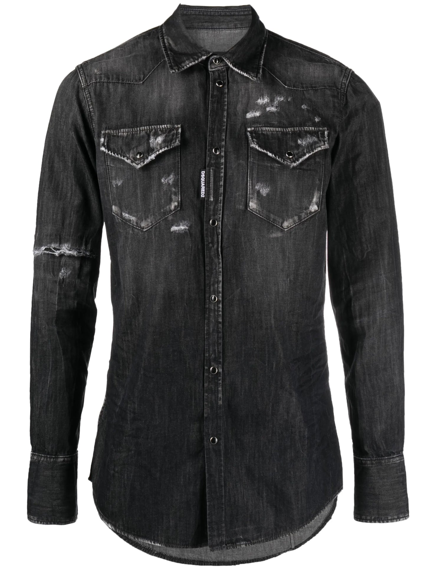long-sleeve denim shirt