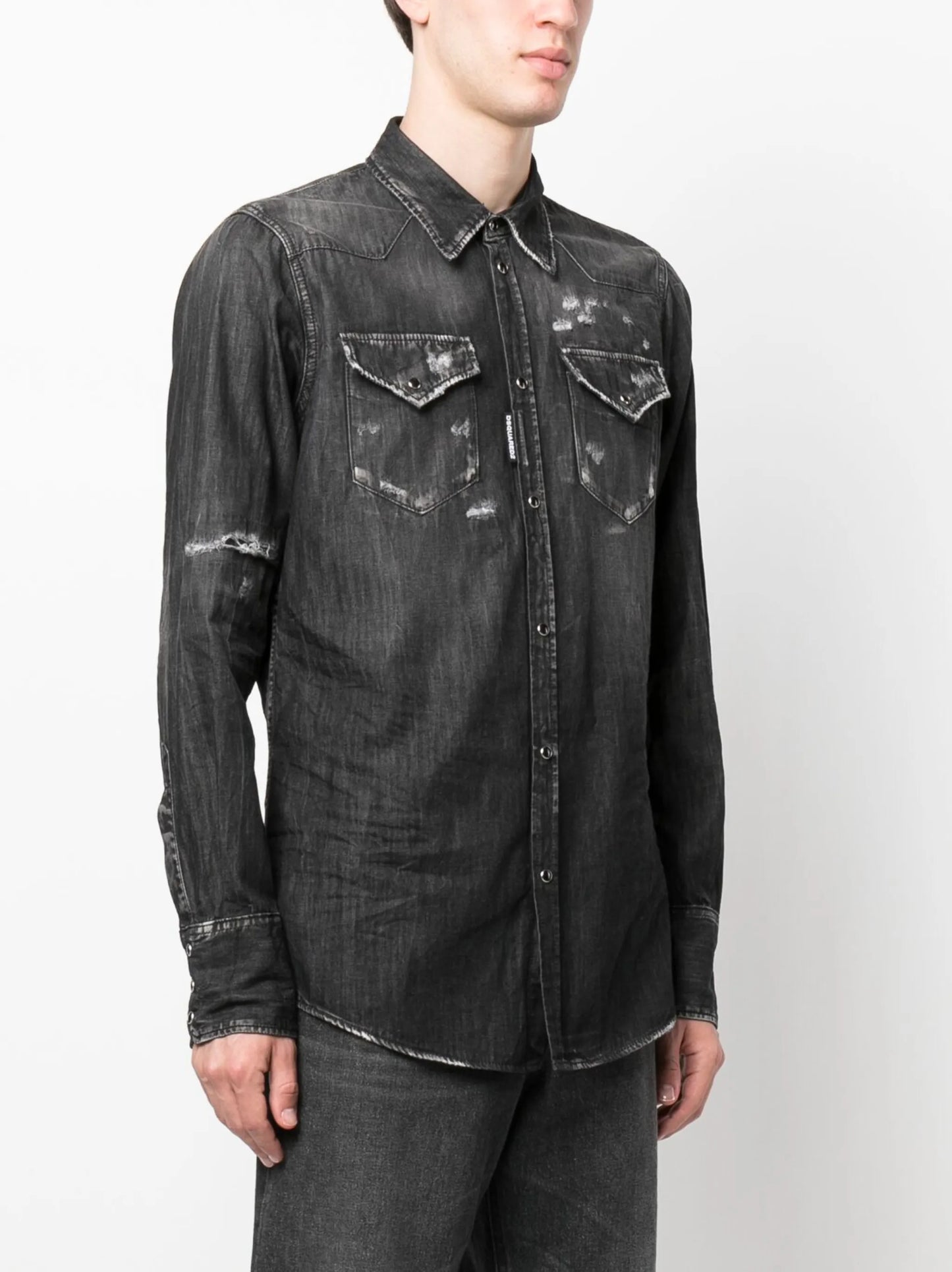 long-sleeve denim shirt