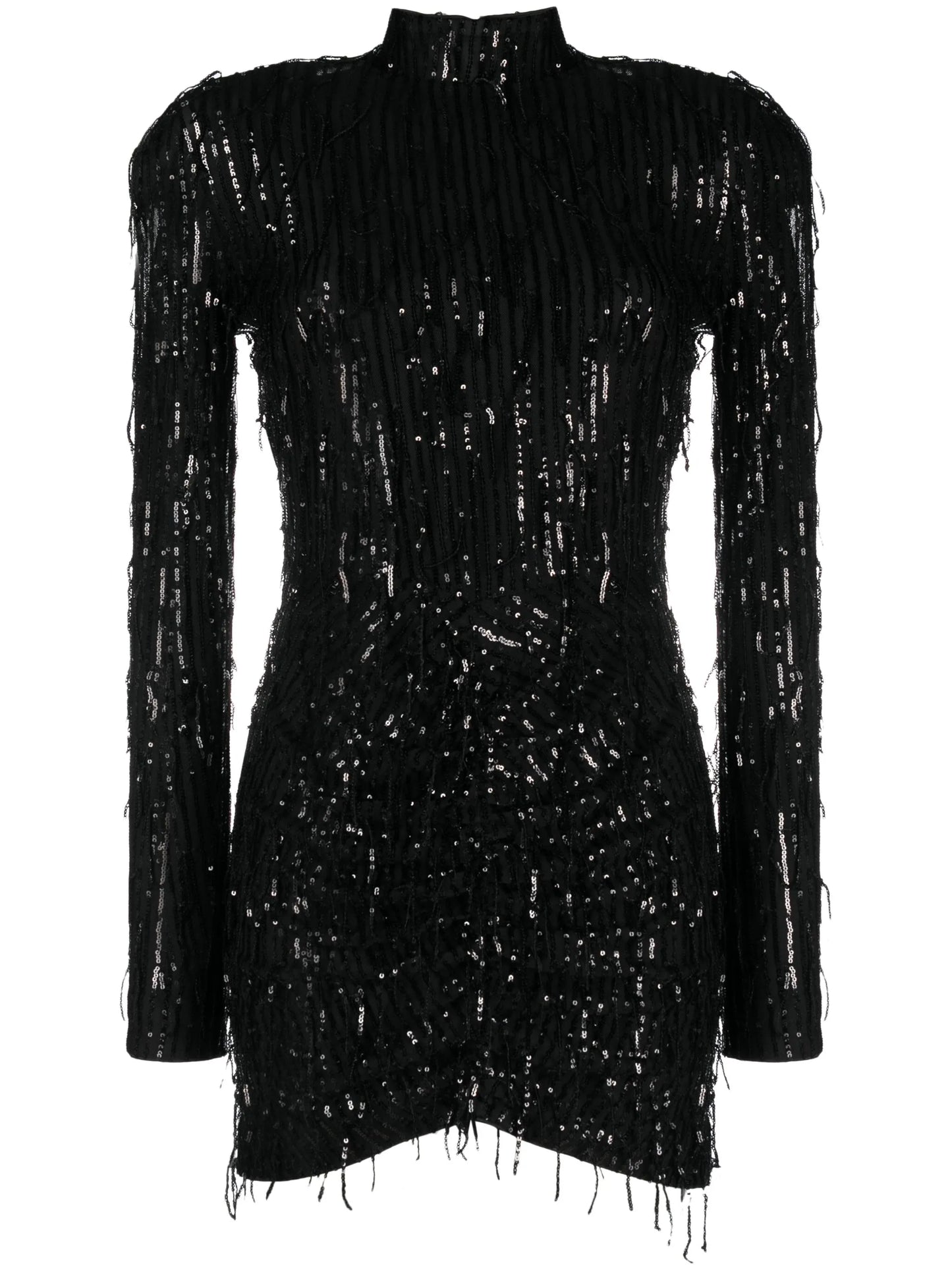 sequin-embellished tulle minidress
