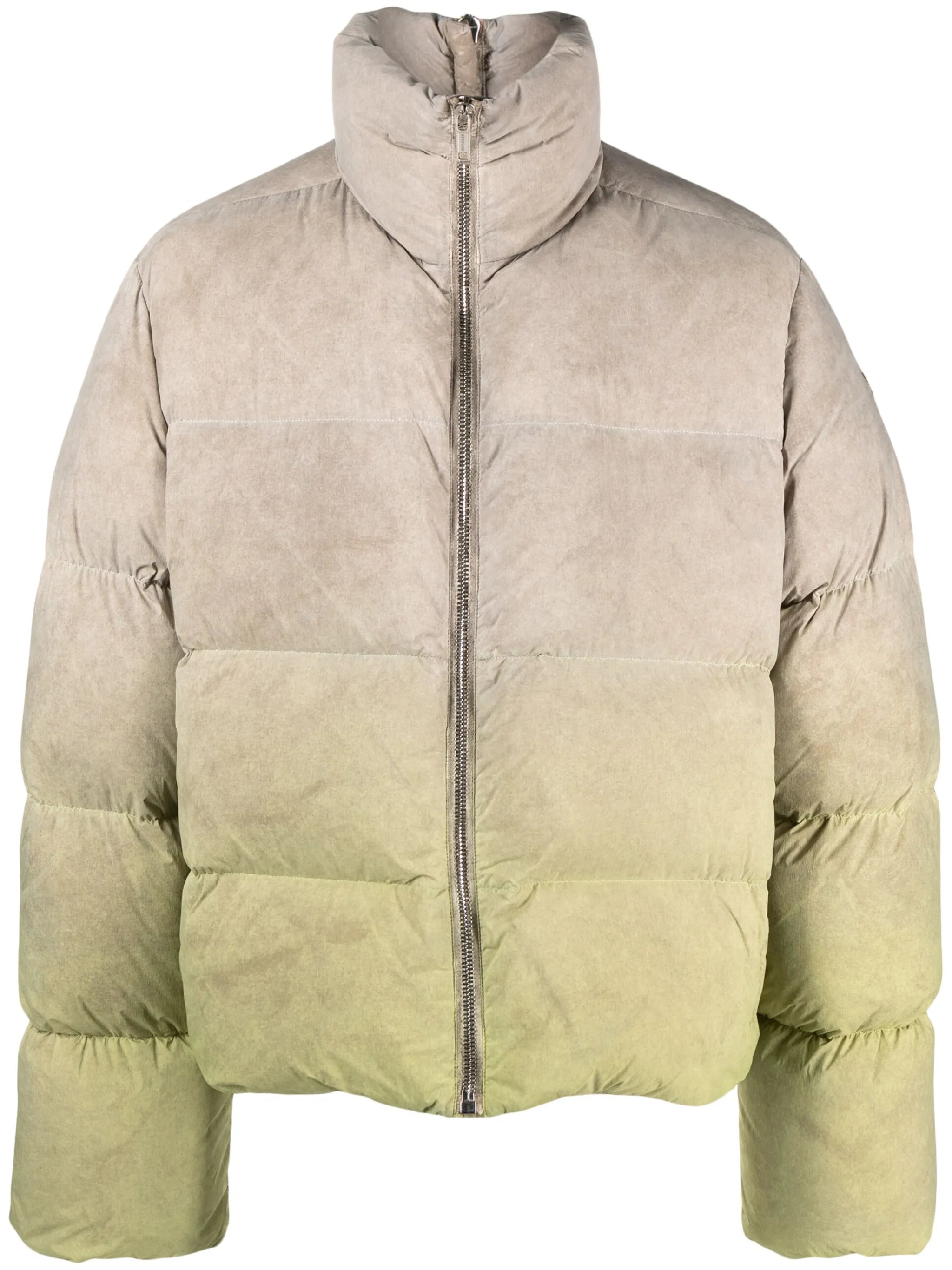 Cyclopic ombré puffer jacket