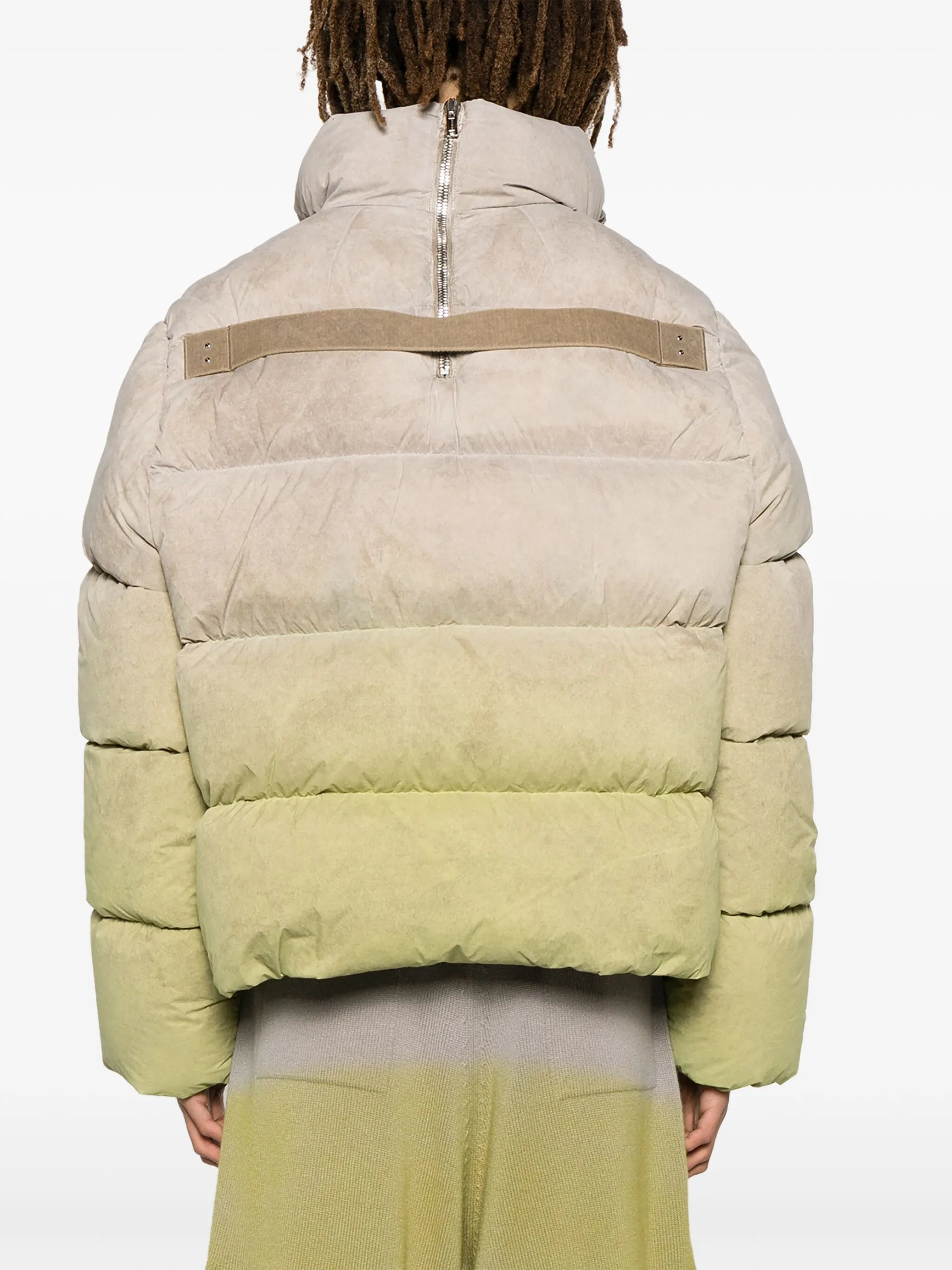 Cyclopic ombré puffer jacket