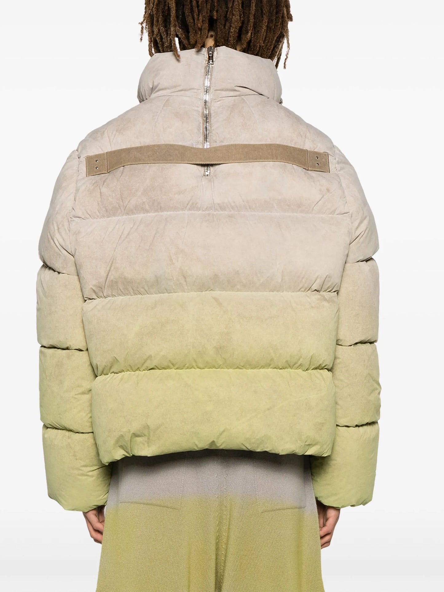 Cyclopic ombré puffer jacket