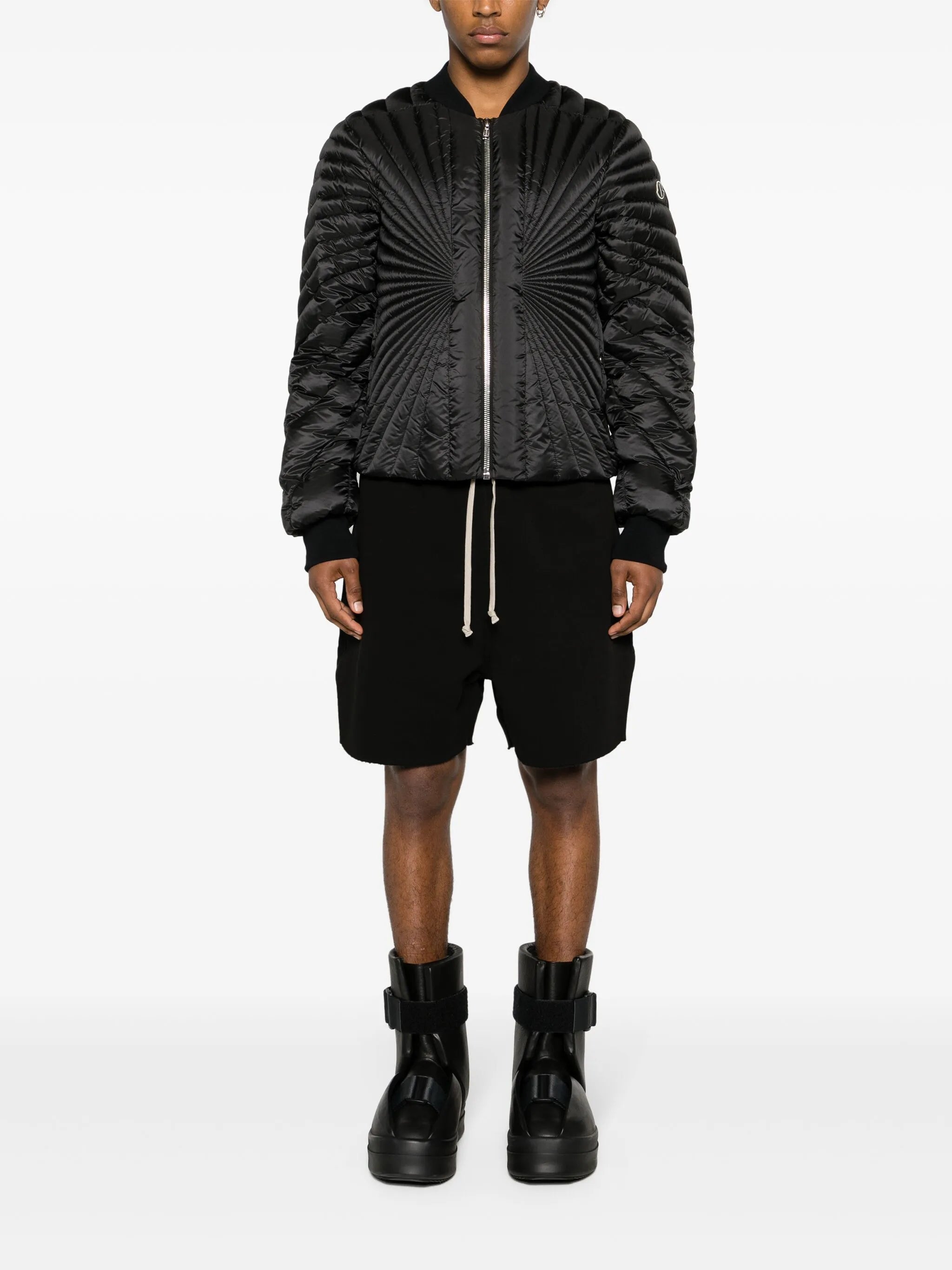 logo-appliqué shorts
