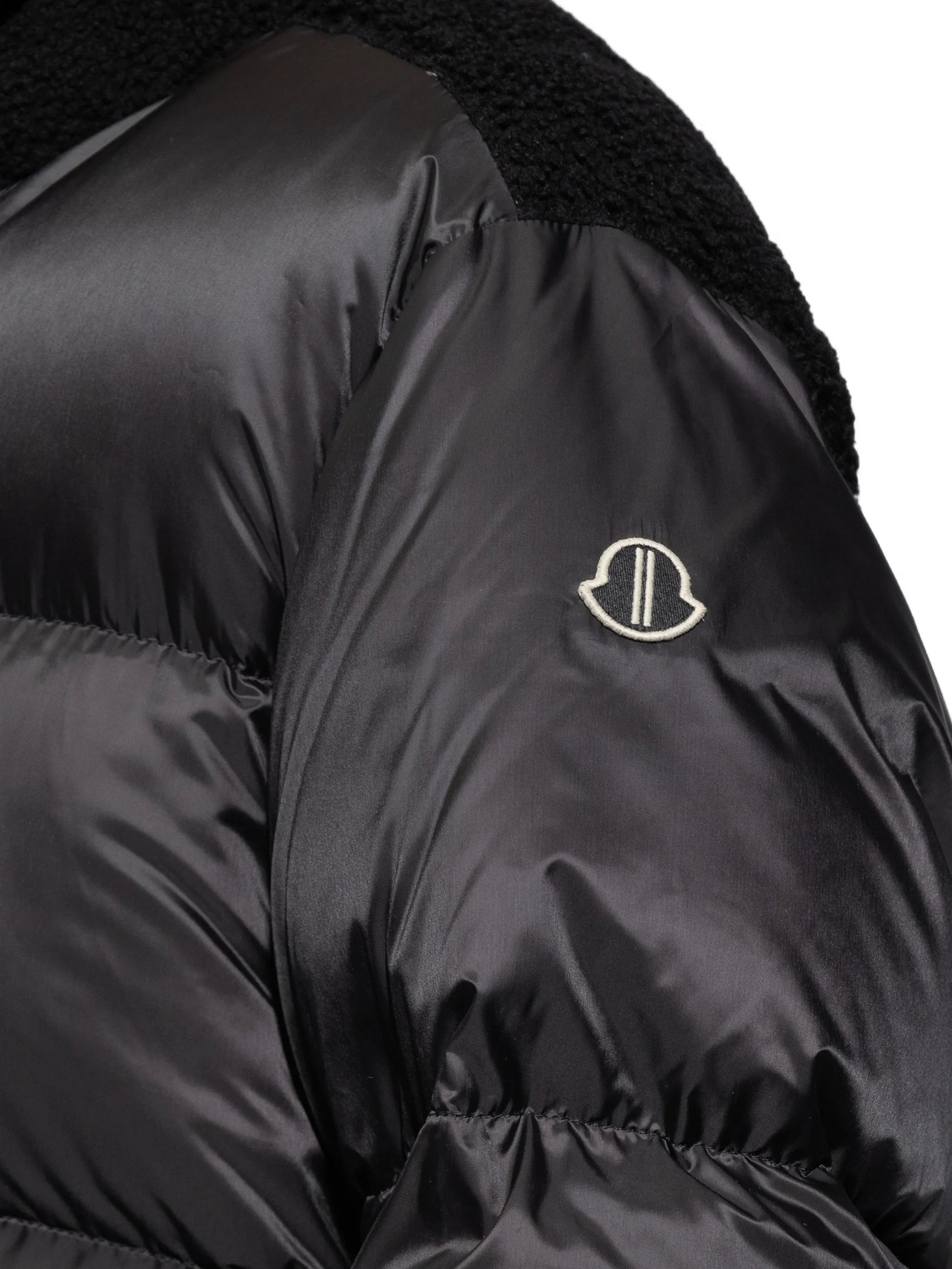 Cyclopic shearling-trim padded jacket