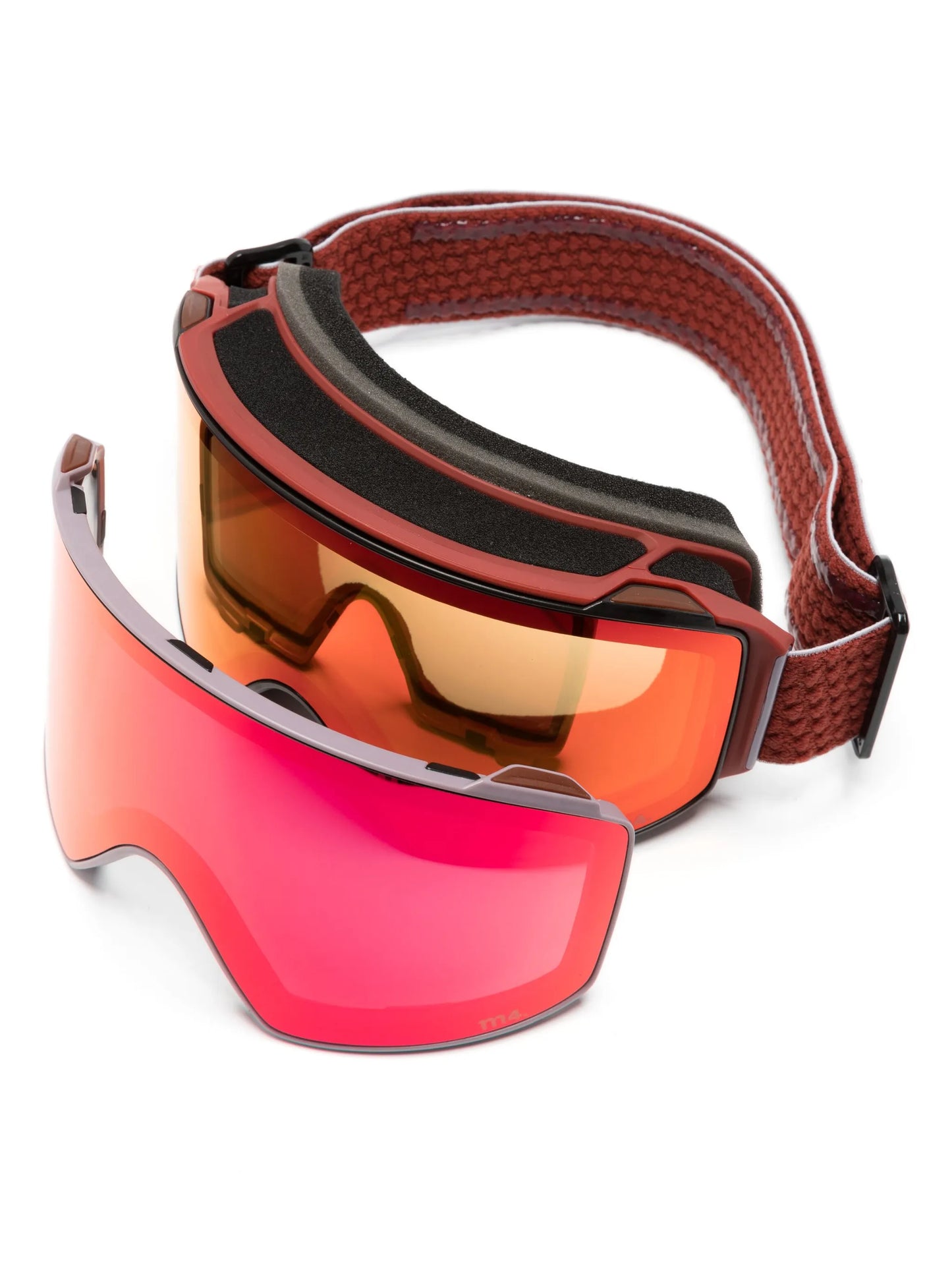 M4 mirrored ski goggles set