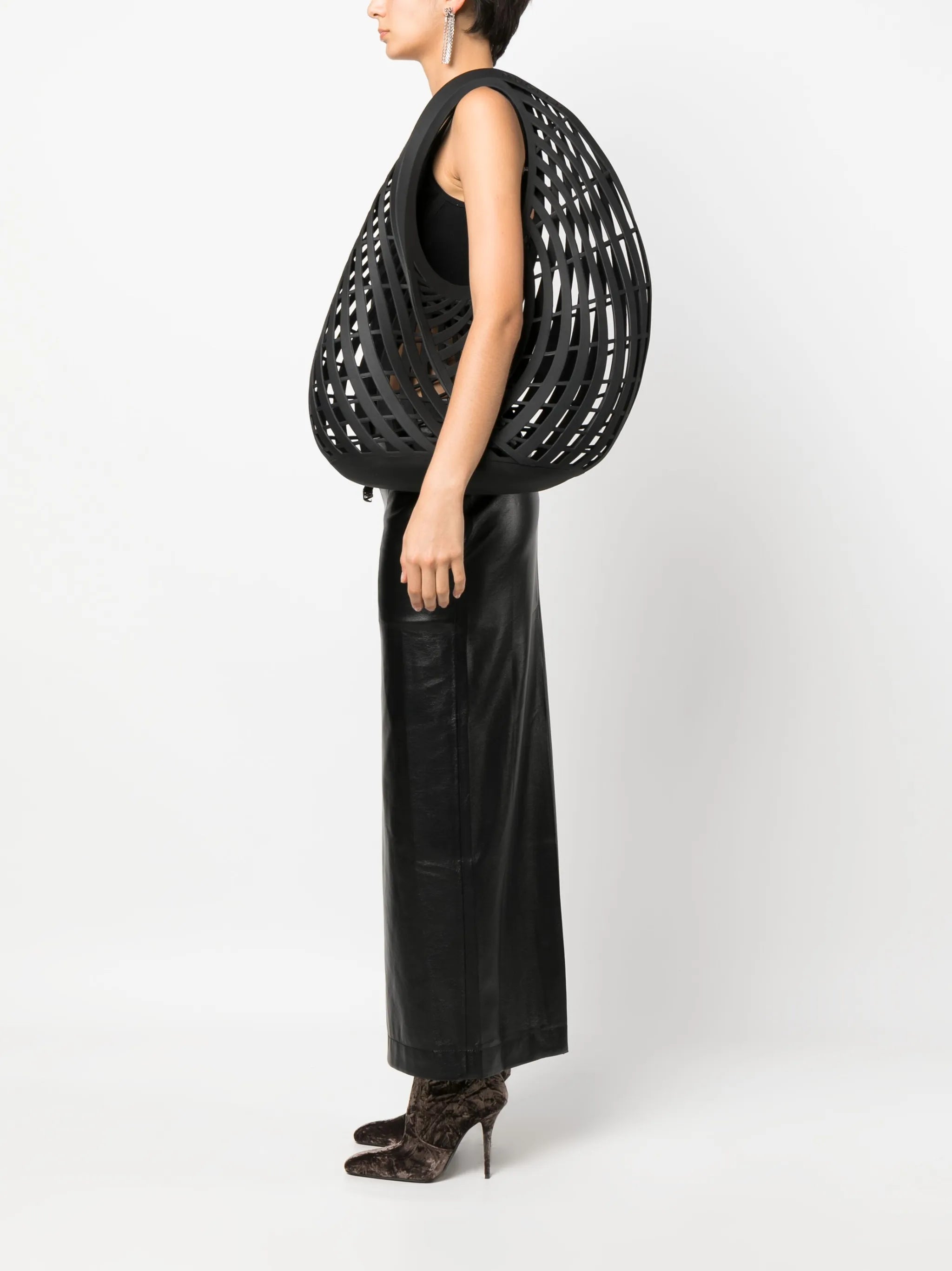 cut-out spiral tote bag