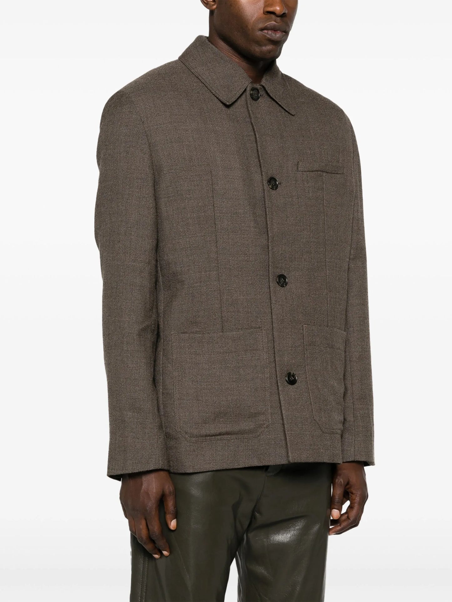 boxy darted jacket
