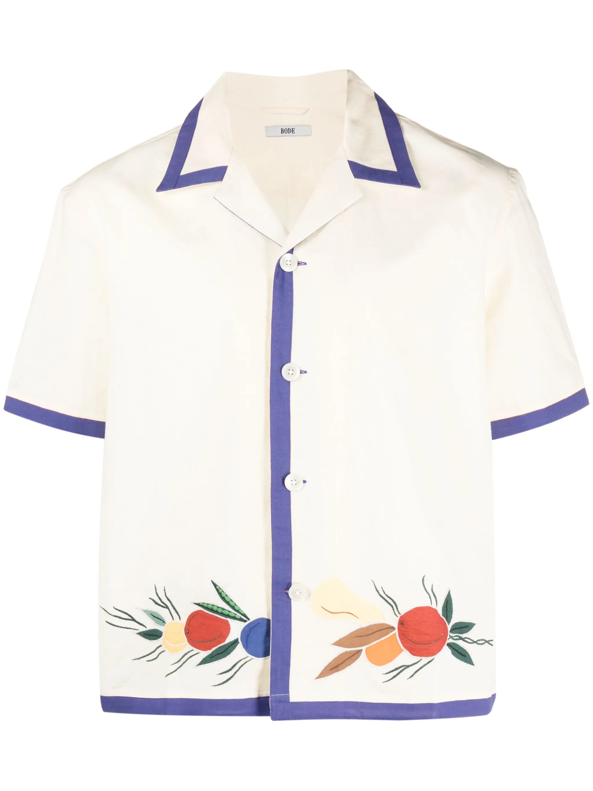 Fruit Bunch linen-cotton shirt