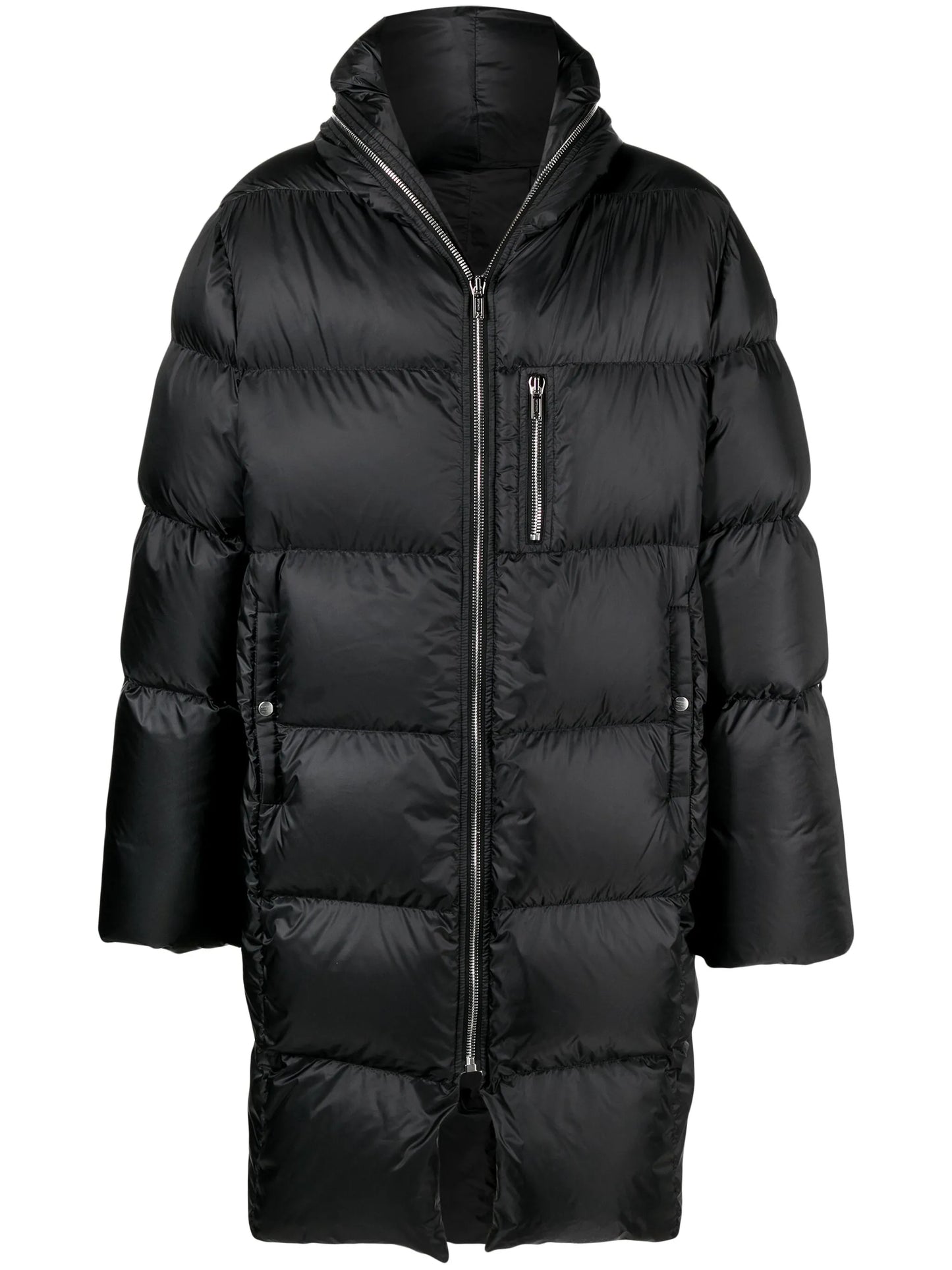 quilted hooded coat