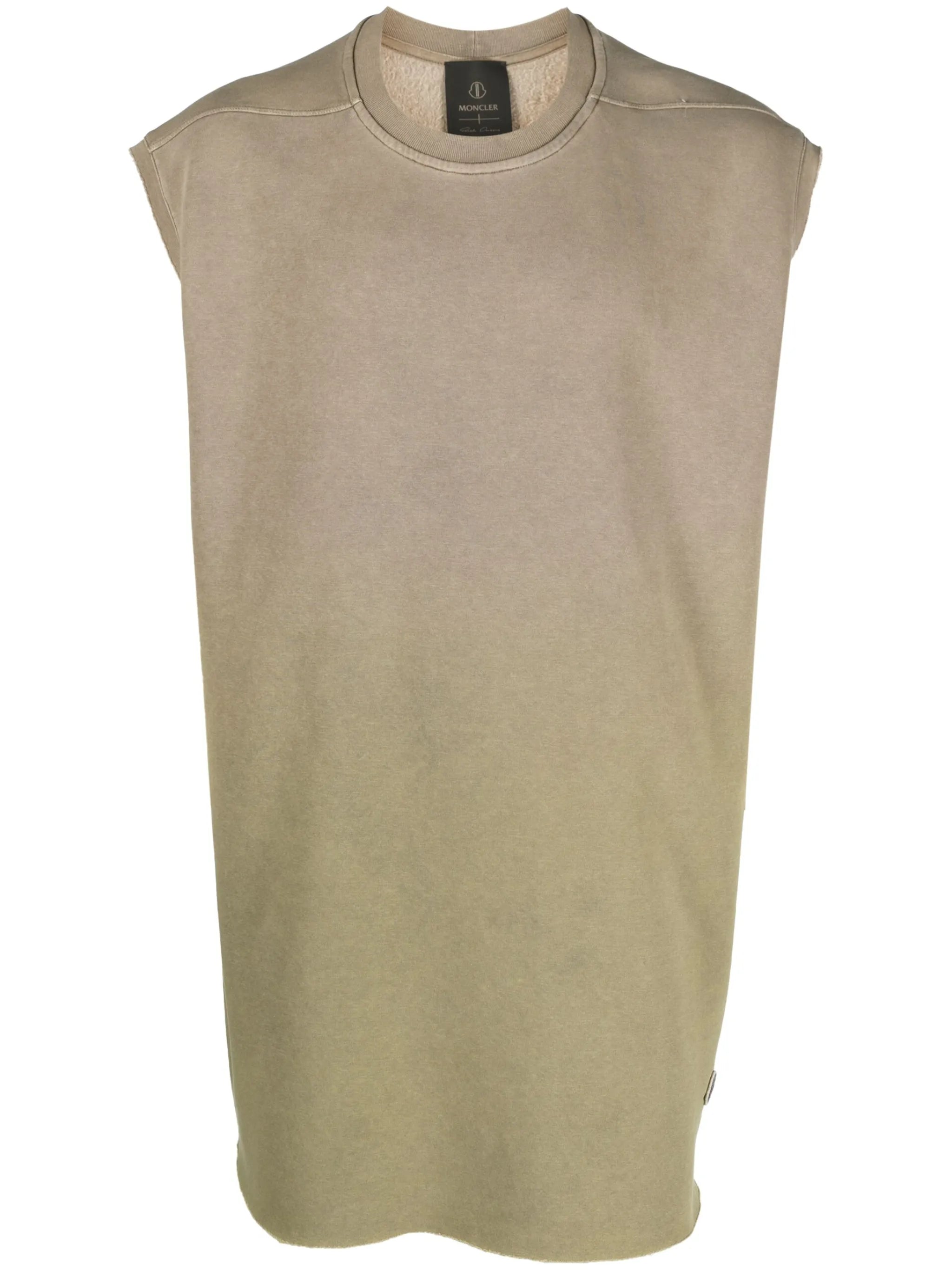 ombré-effect jersey vest