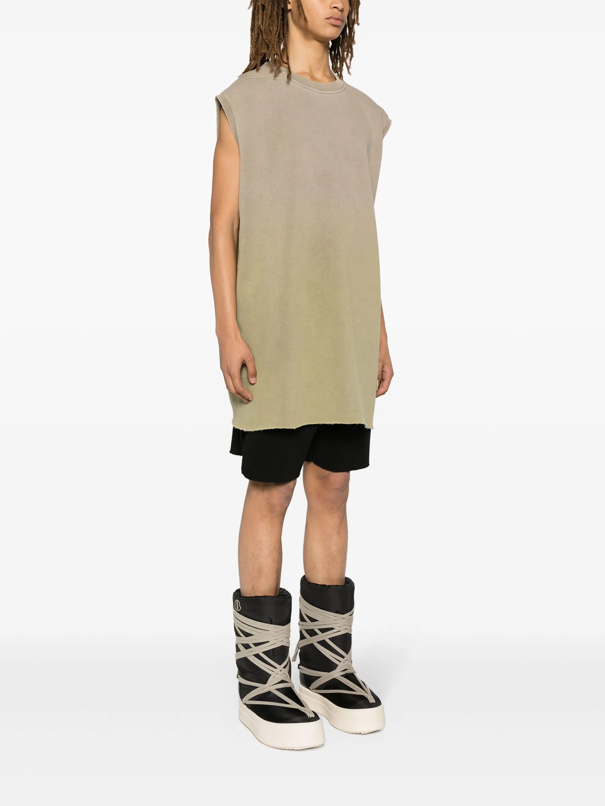 ombré-effect jersey vest